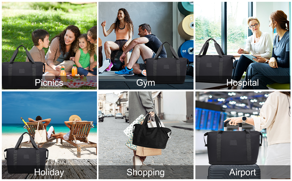 Kono 36L cosmetic bag bag waterproof separated sport bag hand luggage & shopping bag for WOMEN'S & Men