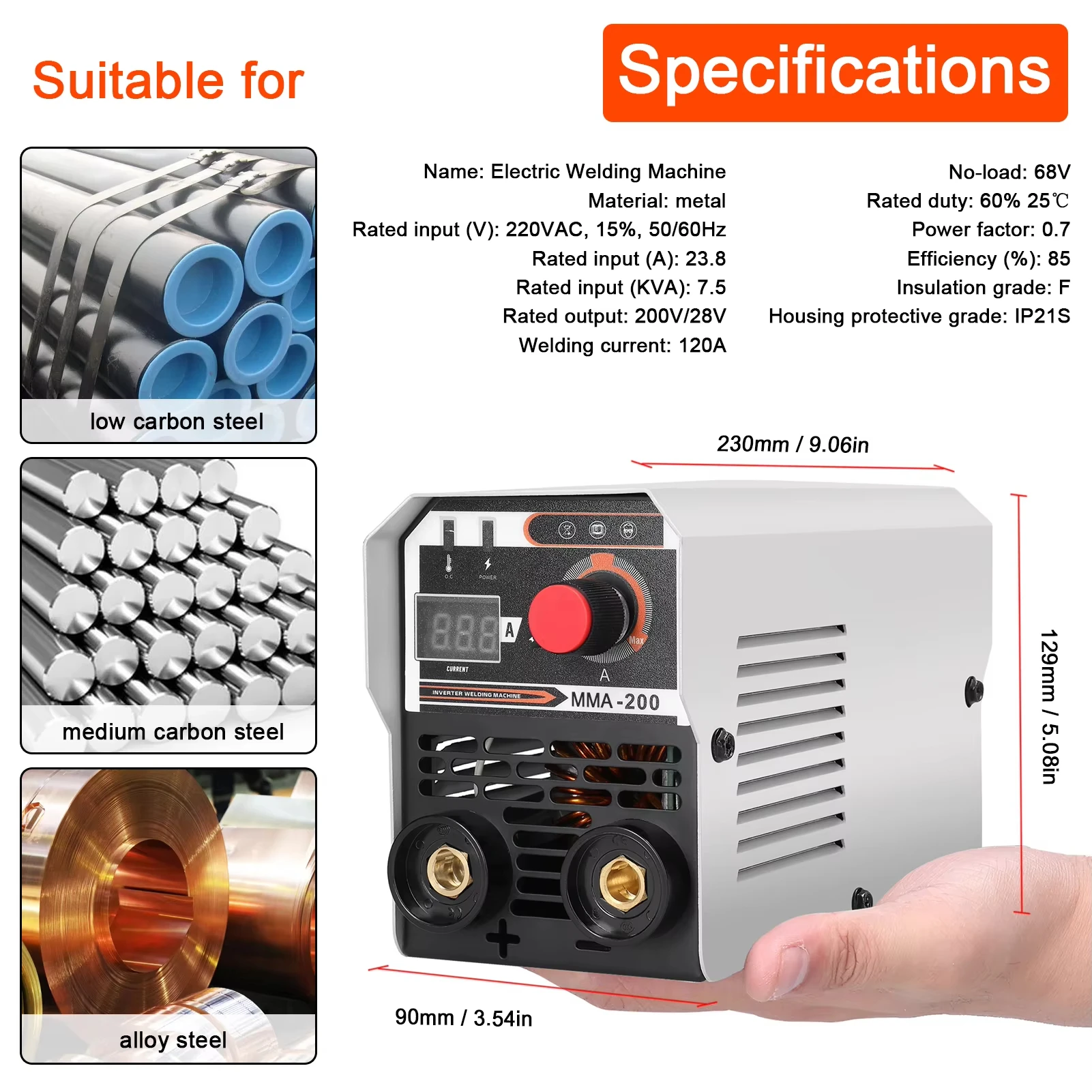 MMA MIG MAG TIG Welding Machine IGBT DC Inverter Welder Automatic Wire Feeding Contact Welding Non-Gas Gas-Shielded Arc Welder
