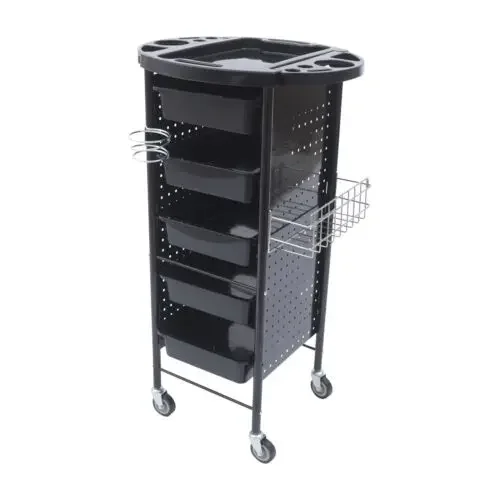 6 Levels Salon Hairdressing Trolley On Wheels With 5 Drawers 37.4*20.9*17.3inch