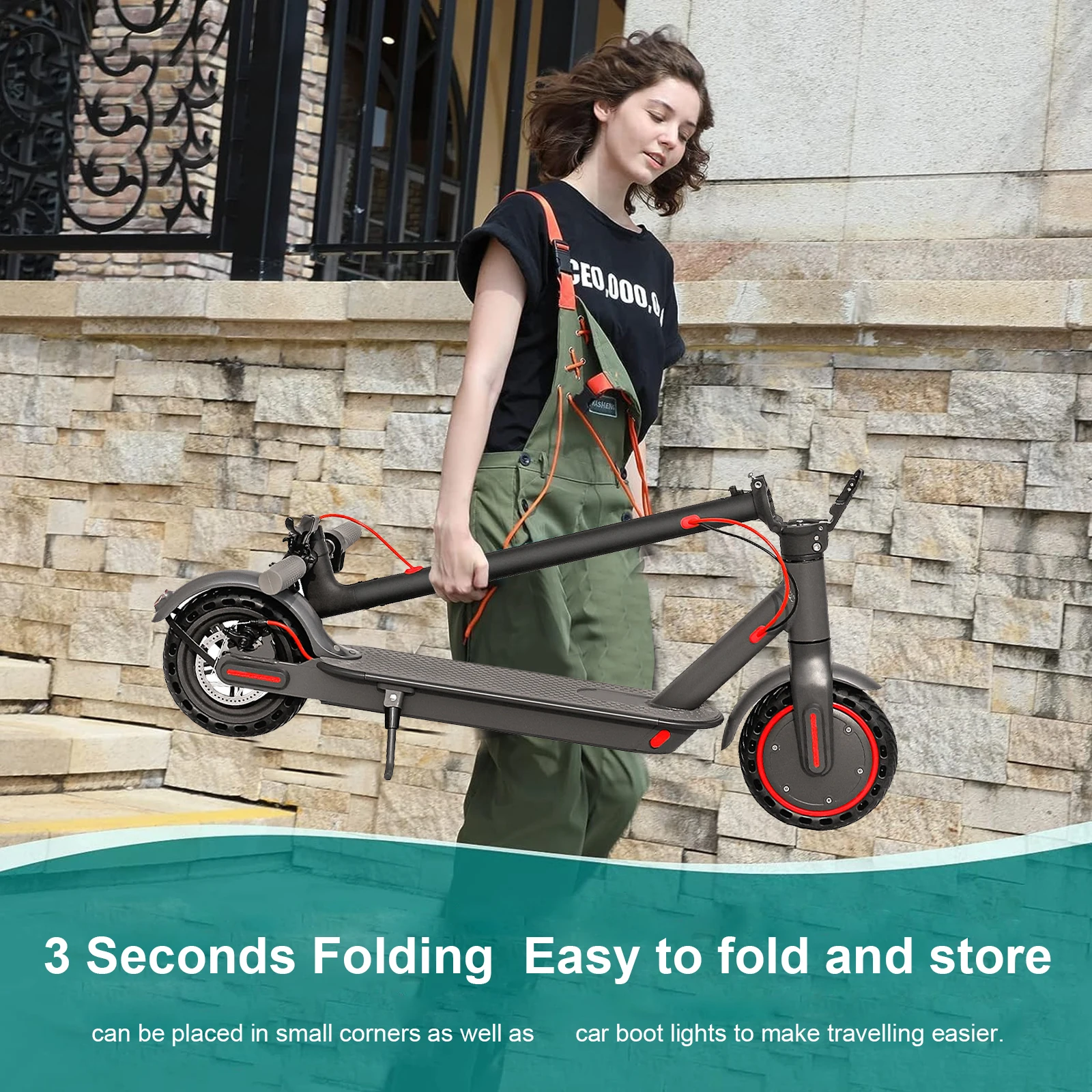 JUICEASE A1Tuya Electric Scooter Powerful Motor 36V 10.4Ah 35KM Long Range 8.5 Inch Foldable Smart APP Adult Commuter Portable Electric Scooter EScooter