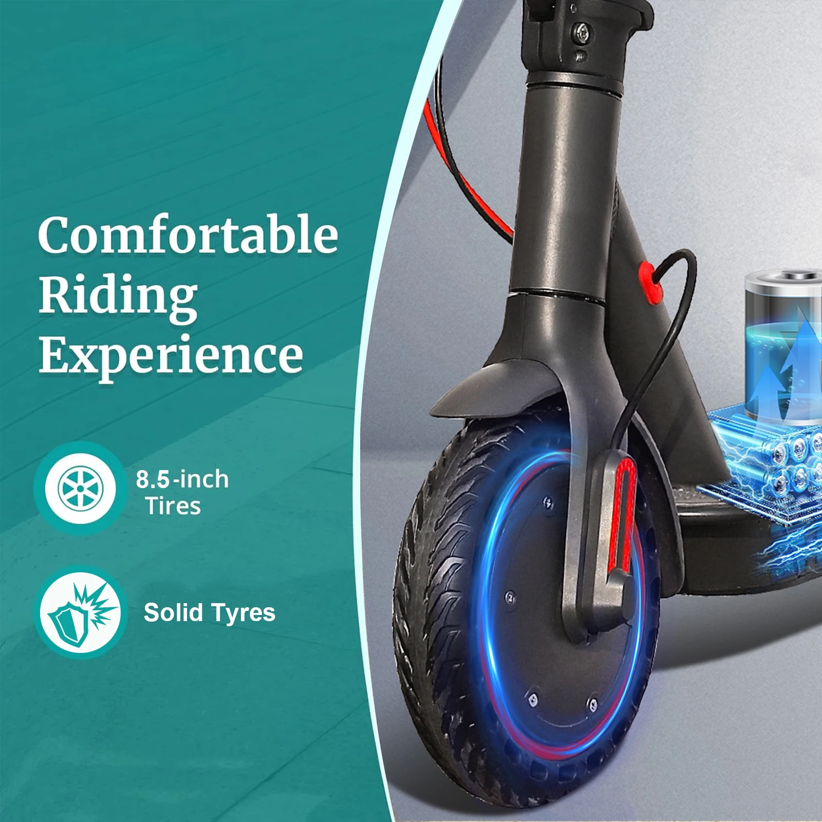 JUICEASE A1Tuya Electric Scooter Powerful Motor 36V 10.4Ah 35KM Long Range 8.5 Inch Foldable Smart APP Adult Commuter Portable Electric Scooter EScooter