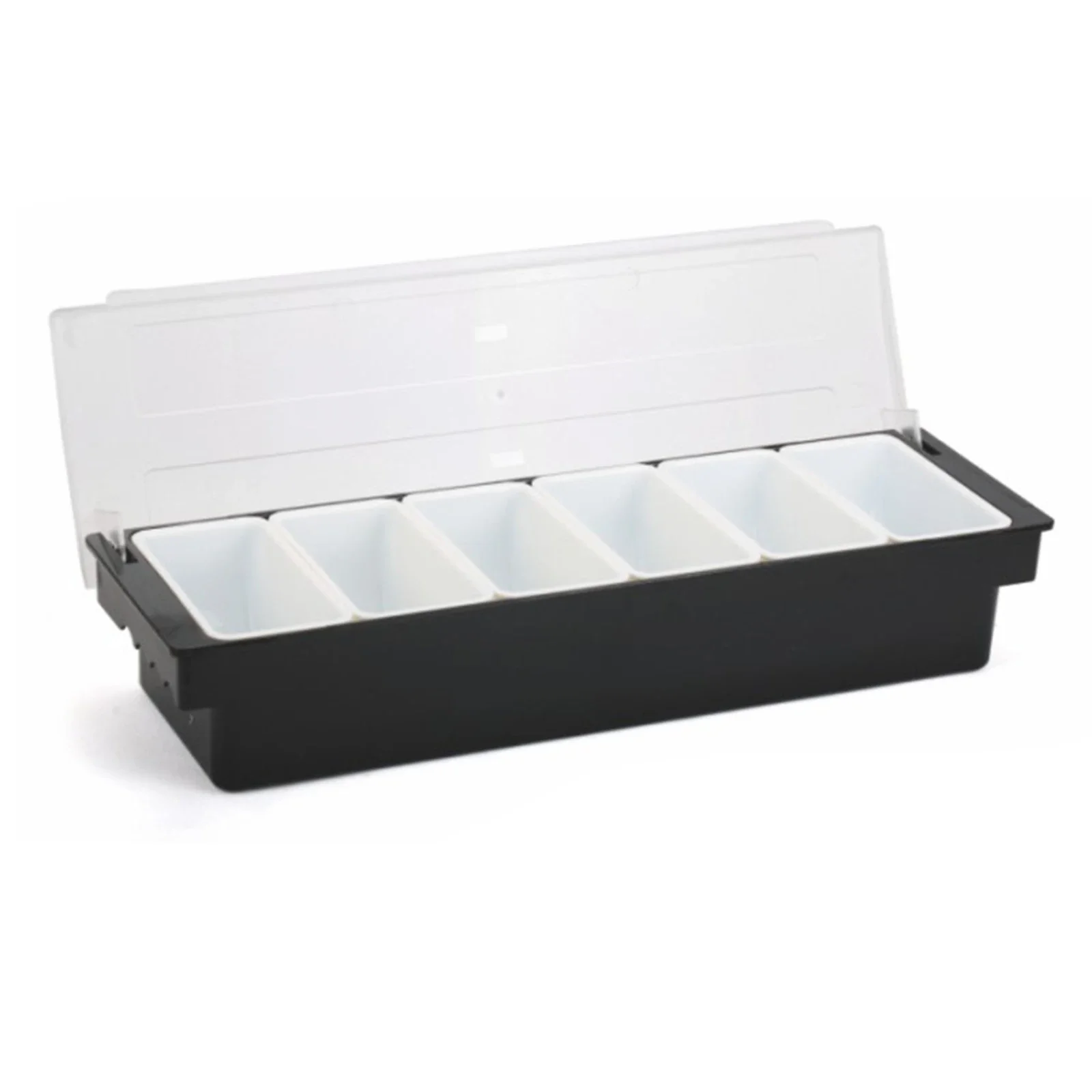 6 Grid X 200ML Spice Box Side Containers Ingredient Containers Stainless Steel Fruit Box Storage 6 Inserts Ingredient Box