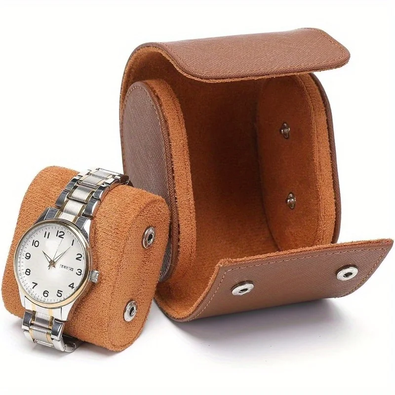 Men's Jewelry Box Watch Storage Box 1/2/3 Slots Travel Business Watch Box Chic Leather Display Watch Packaging Box