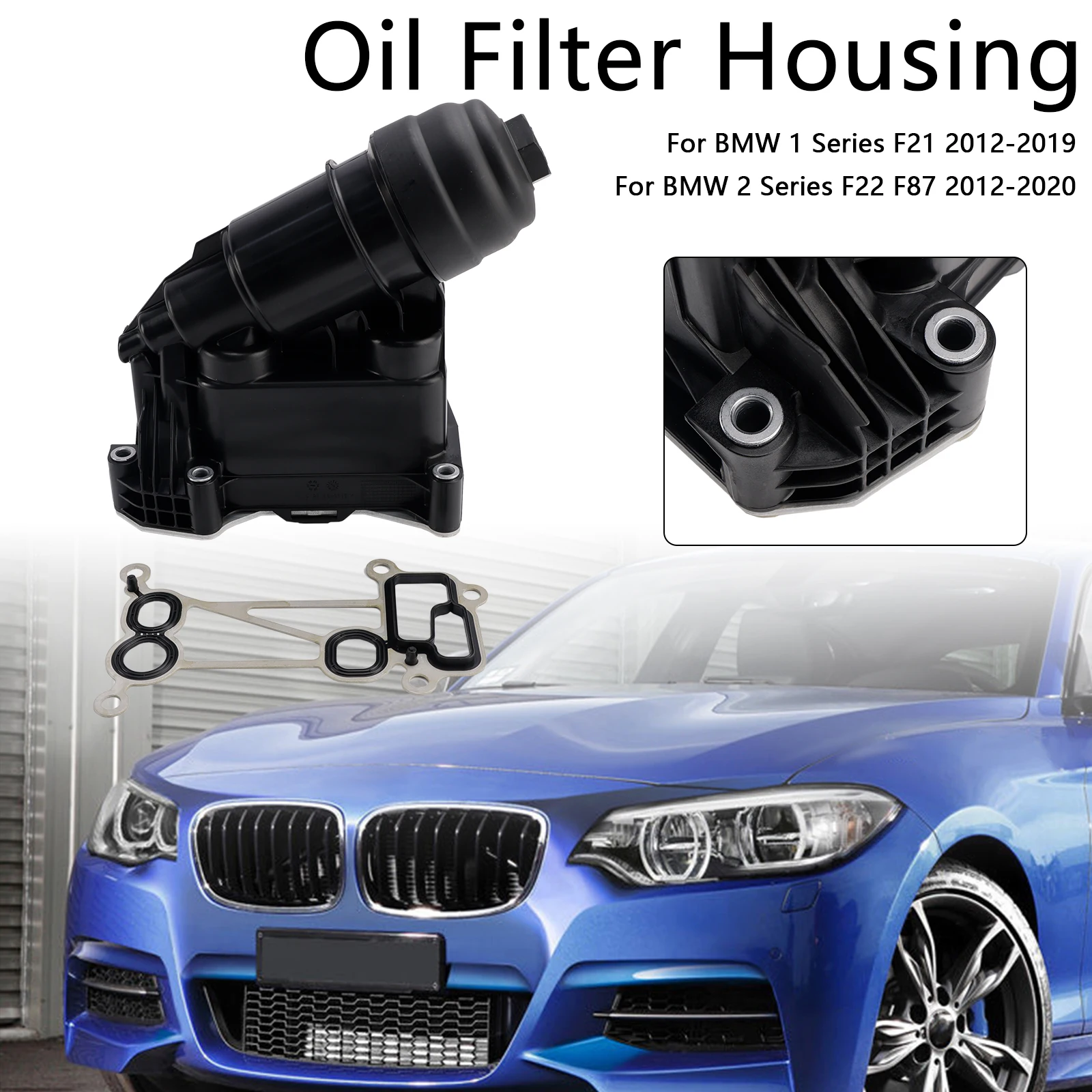 Oil Filter Housing 7800066 Fit for BMW F20 F21 2011-2019 F22 F87 2012-2020 E90