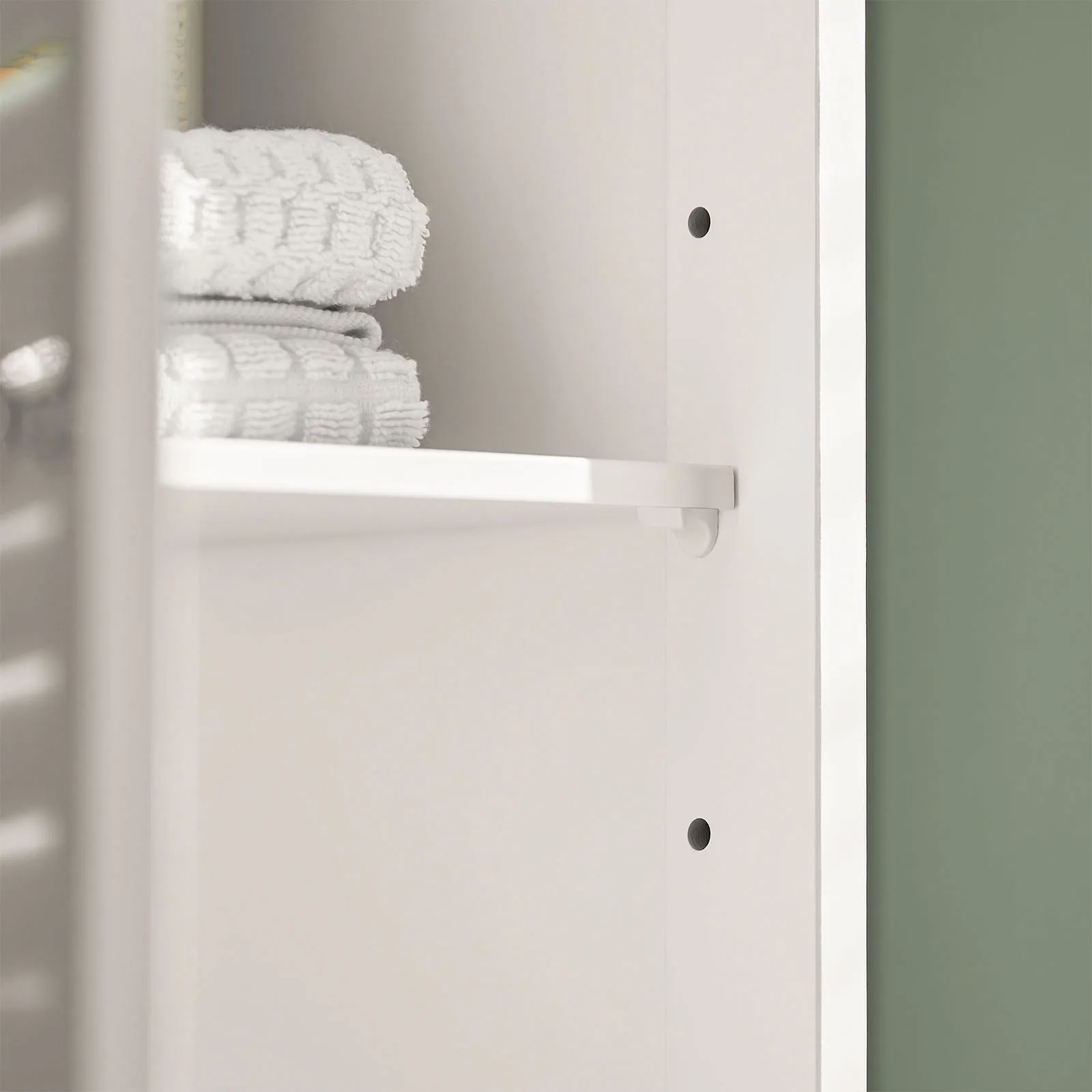 Sobuy Frg236 Bathroom Tall Cabinet Bath Shelf Bathroom Storage Unit Bathroom Furniture with 1 Open Compartment, 1 Drawer and Doors