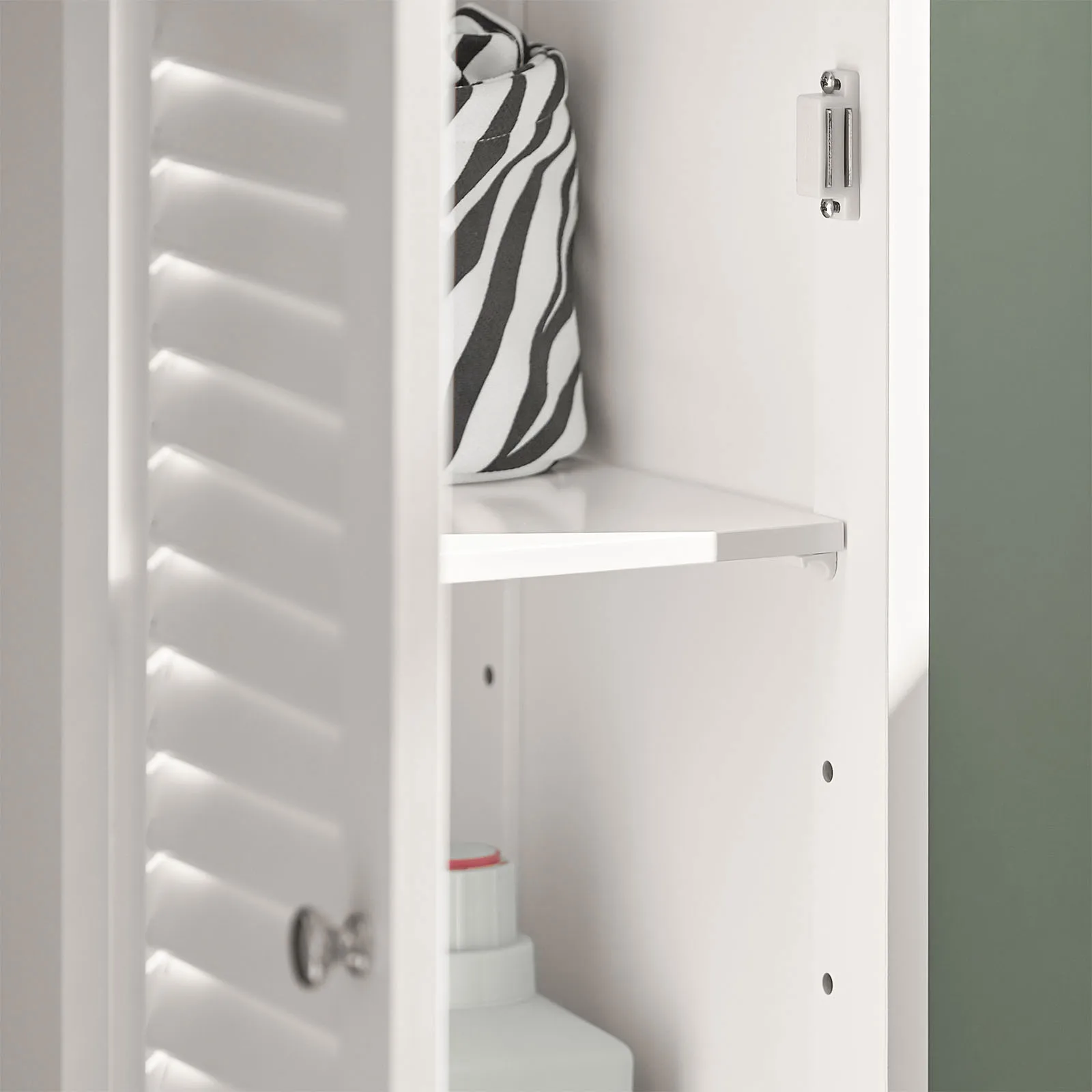 Sobuy Frg236 Bathroom Tall Cabinet Bath Shelf Bathroom Storage Unit Bathroom Furniture with 1 Open Compartment, 1 Drawer and Doors