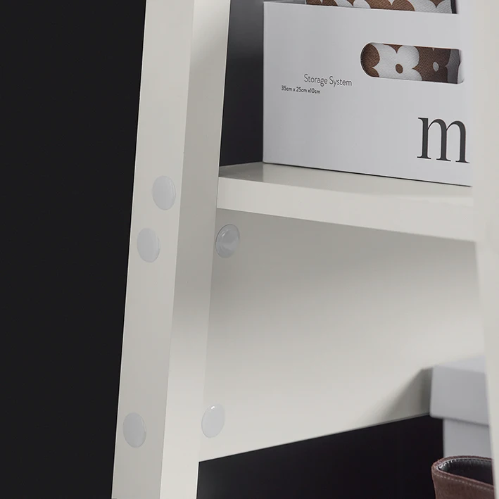 SoBuy FRG59-W dresses stand with 2 shelves, Modern Hanging Bar & Freestanding dresses stand for Bedroom & Hallway White