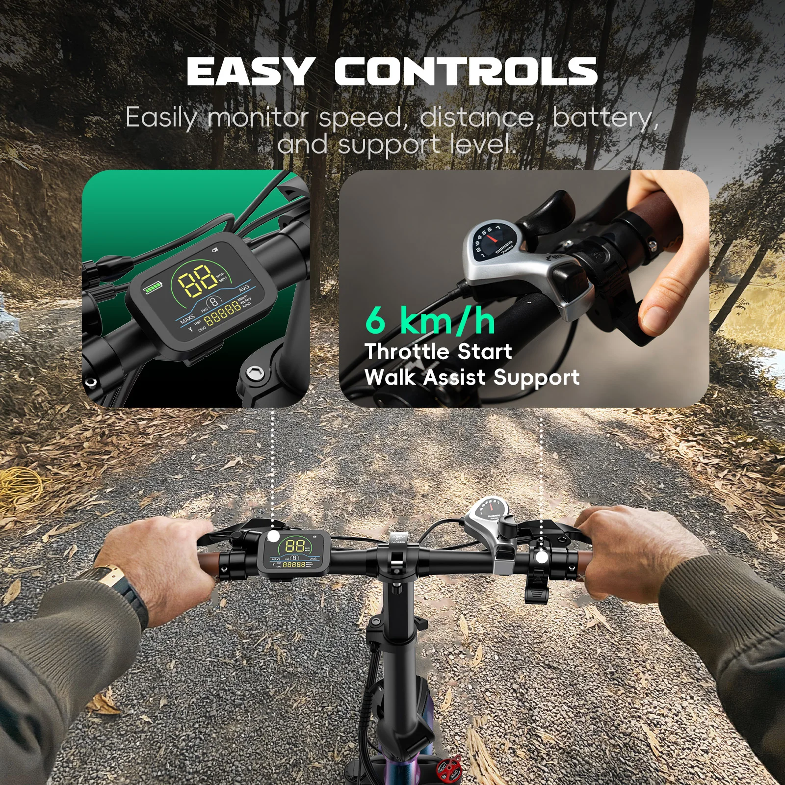 Fafrees Folding Electric Bicycle Adults 20x3.0 Fat Tire City E-bike with 36V 20Ah Removable Battery 100km Range