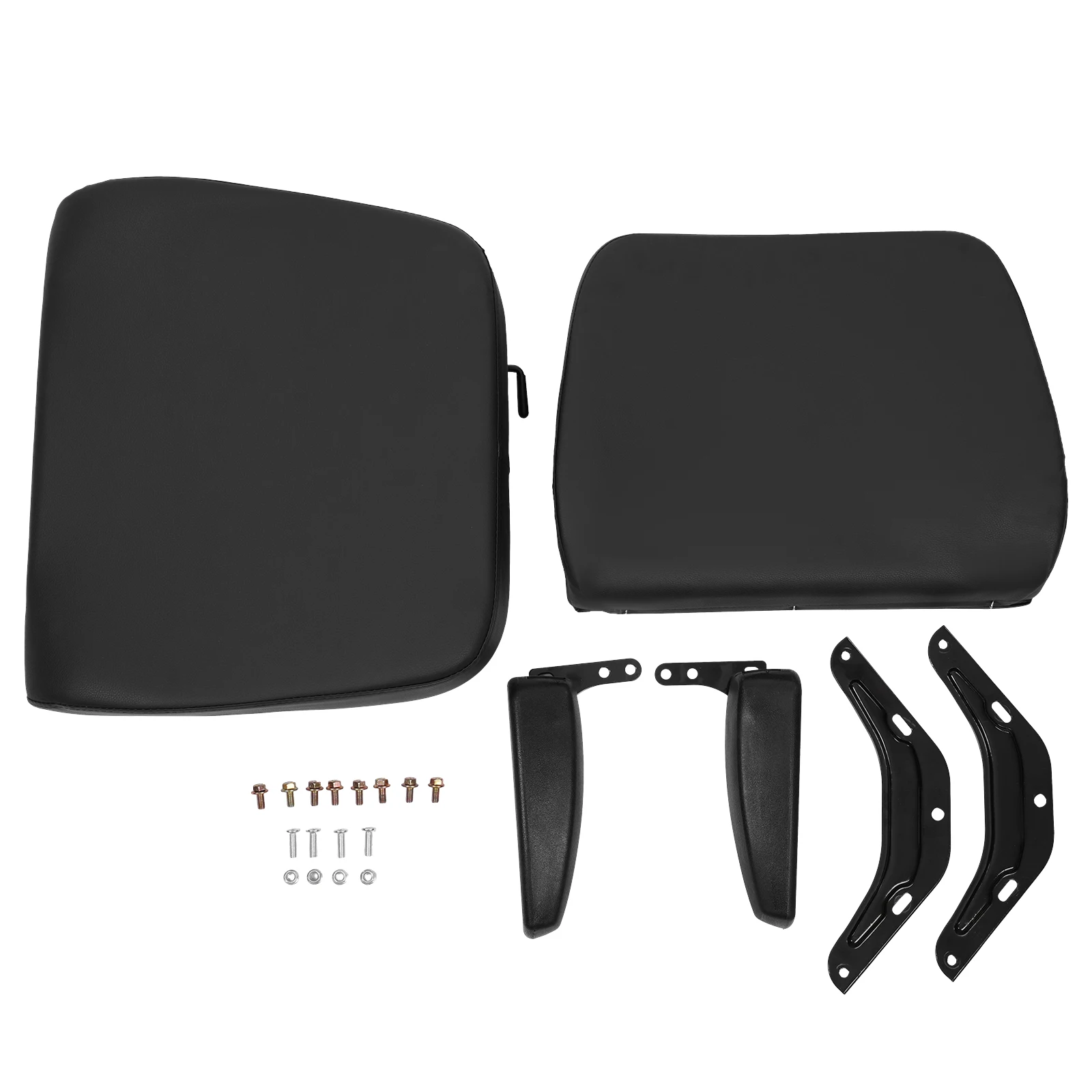 Forklift Seat Easy to Clean Tractor Seat PVC Synthetic Leather Forklift Seat with Armrest for Forklifts/Tractors/Bulldozers