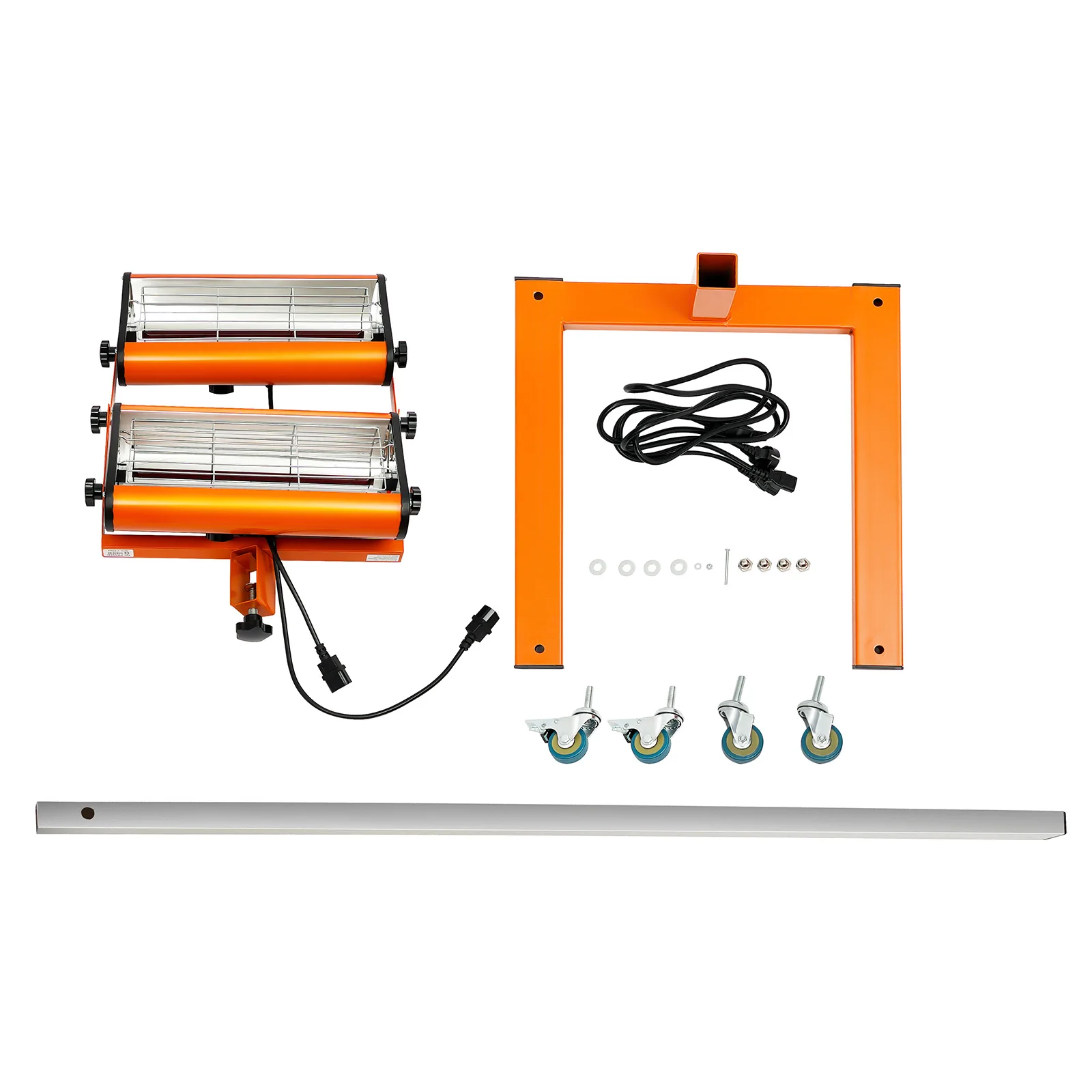 Glass Tungsten Infrared Paint Dryer, 2000W 2.62*1.97ft Baking Area Dryer, Paint Curing Equipment for Auto Body Wood Metal