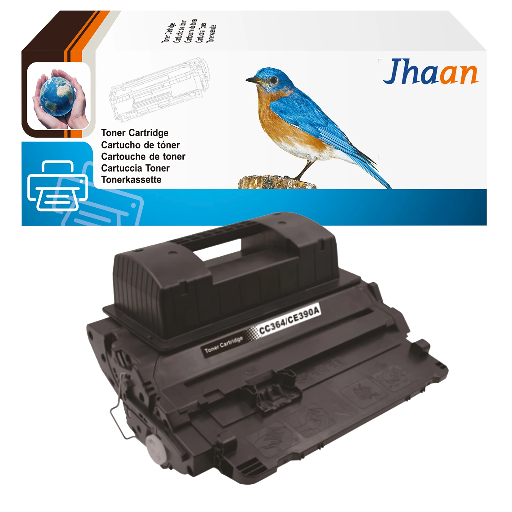 Jhaan 64A CC364A/CE390A Toner Compatible with HP 64A CC364A/CE390A HP-64A HP-CC364A for Laserjet P4014 P4015 P4515