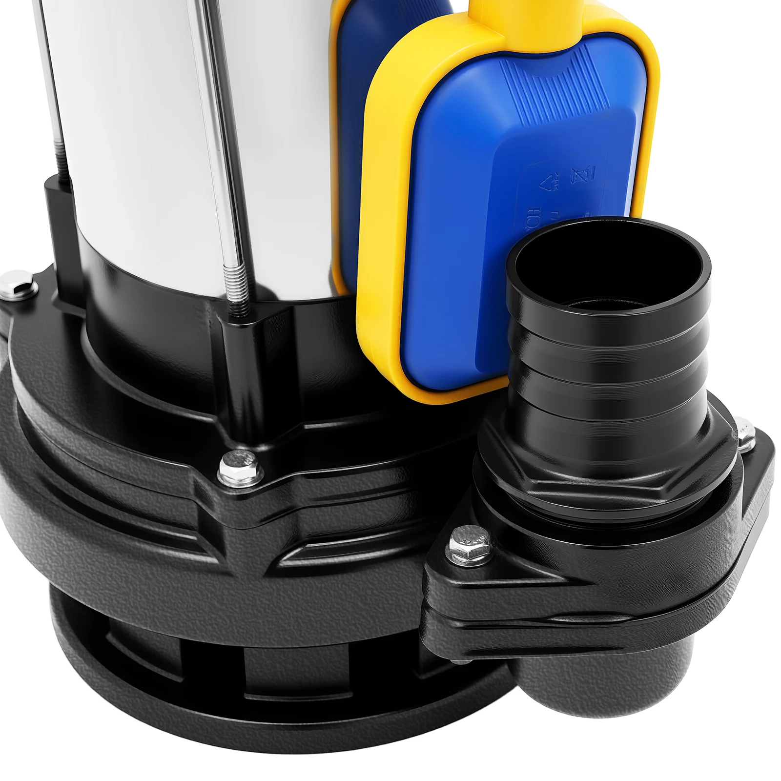 2HP Submersible Water Pump 1500W, 36000L/H Stainless Steel Sump Pump with Float Switch, Clean & Dirty Water Drainage for Swimming Pool, Farm, Industry