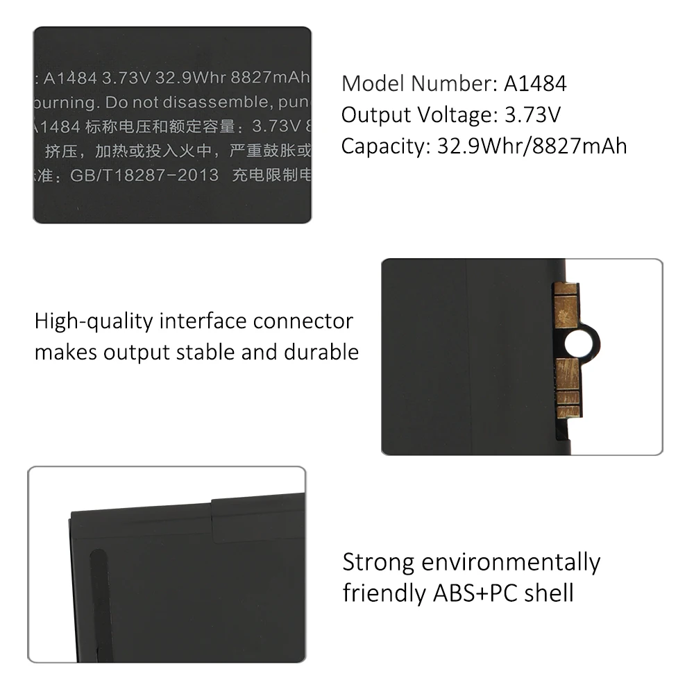 A1484 Li-Polymer Battery Replacement for iPad Air 1 5 6 7 8 9 Gen A1474 A1822 A1823 A1893 A1954 A2197 A2198 A2200 A2270 A2602 3.73V 8827mAh Free Tools