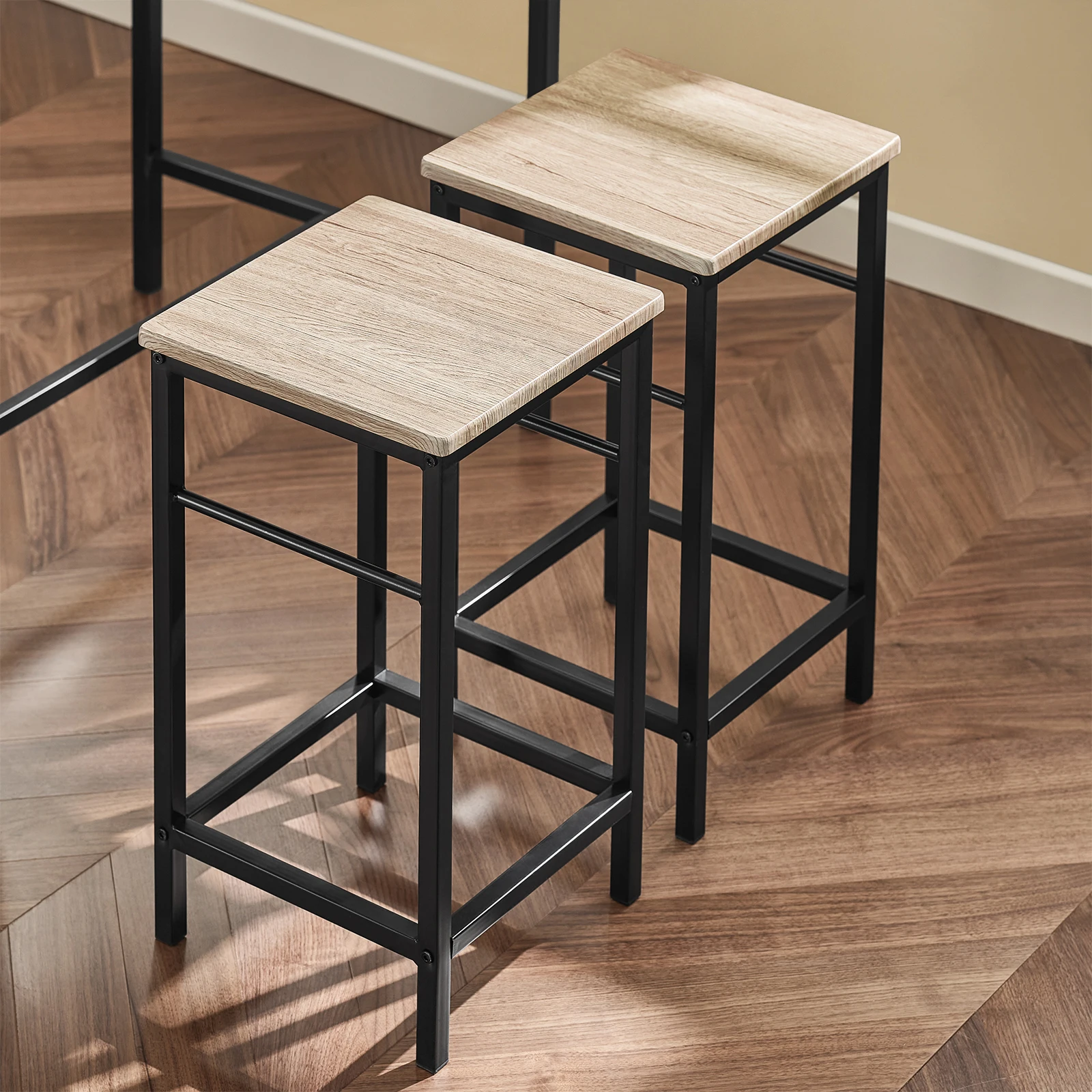 SoBuy OGT11 bar table set, 5 pieces, dining table bistro table with 4 chairs, seating group