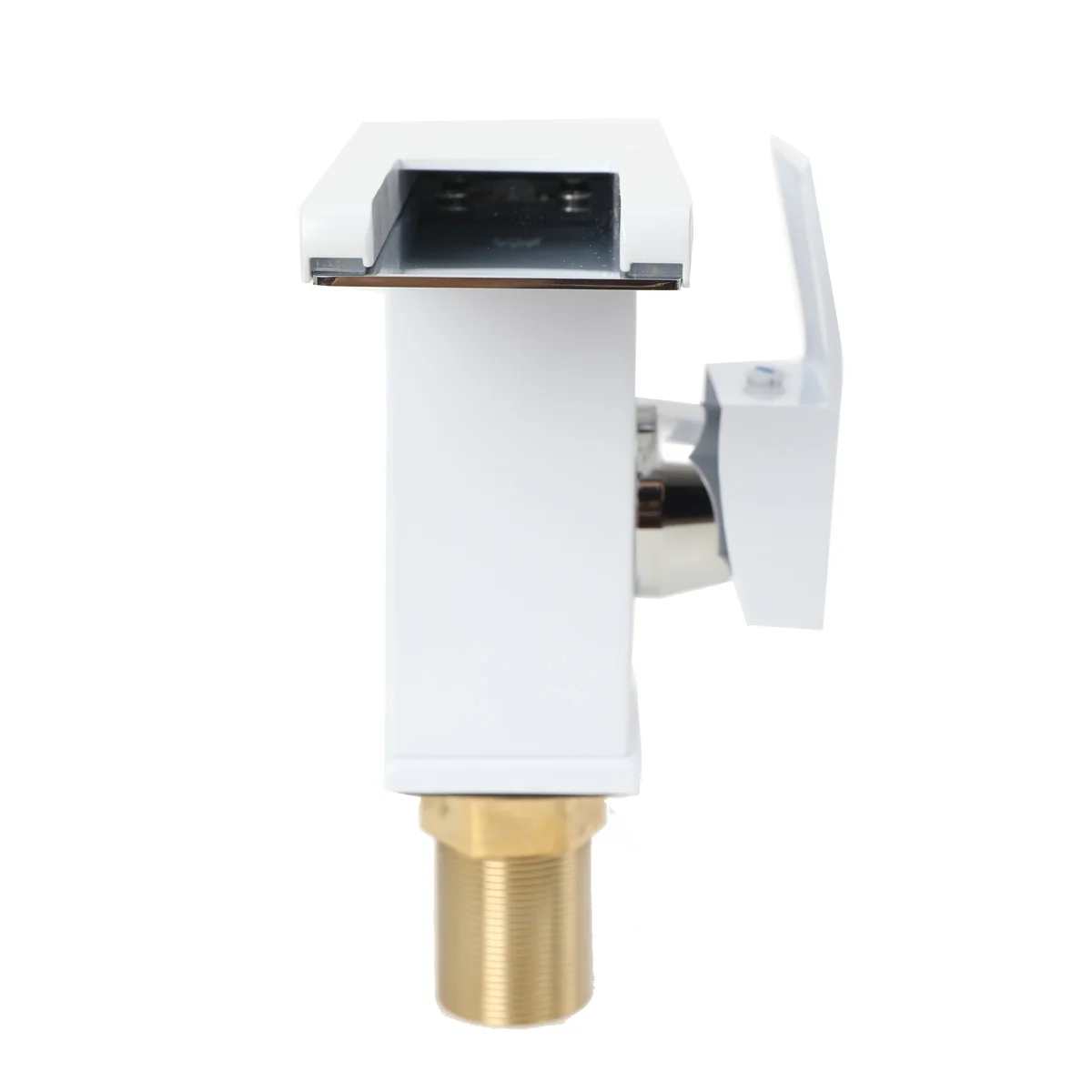 LED Matte Bathroom Sink Waterfall Faucet Three Colors Change with Temperature Hot and Cold Water Mixer Taps Water Inlet Pipe