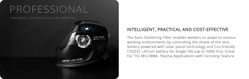 DEKO Skull Solar Auto Darkening Adjustable Range 4/9-13 MIG MMA Electric Welding Mask Helmet Welding Lens for Welding Machine
