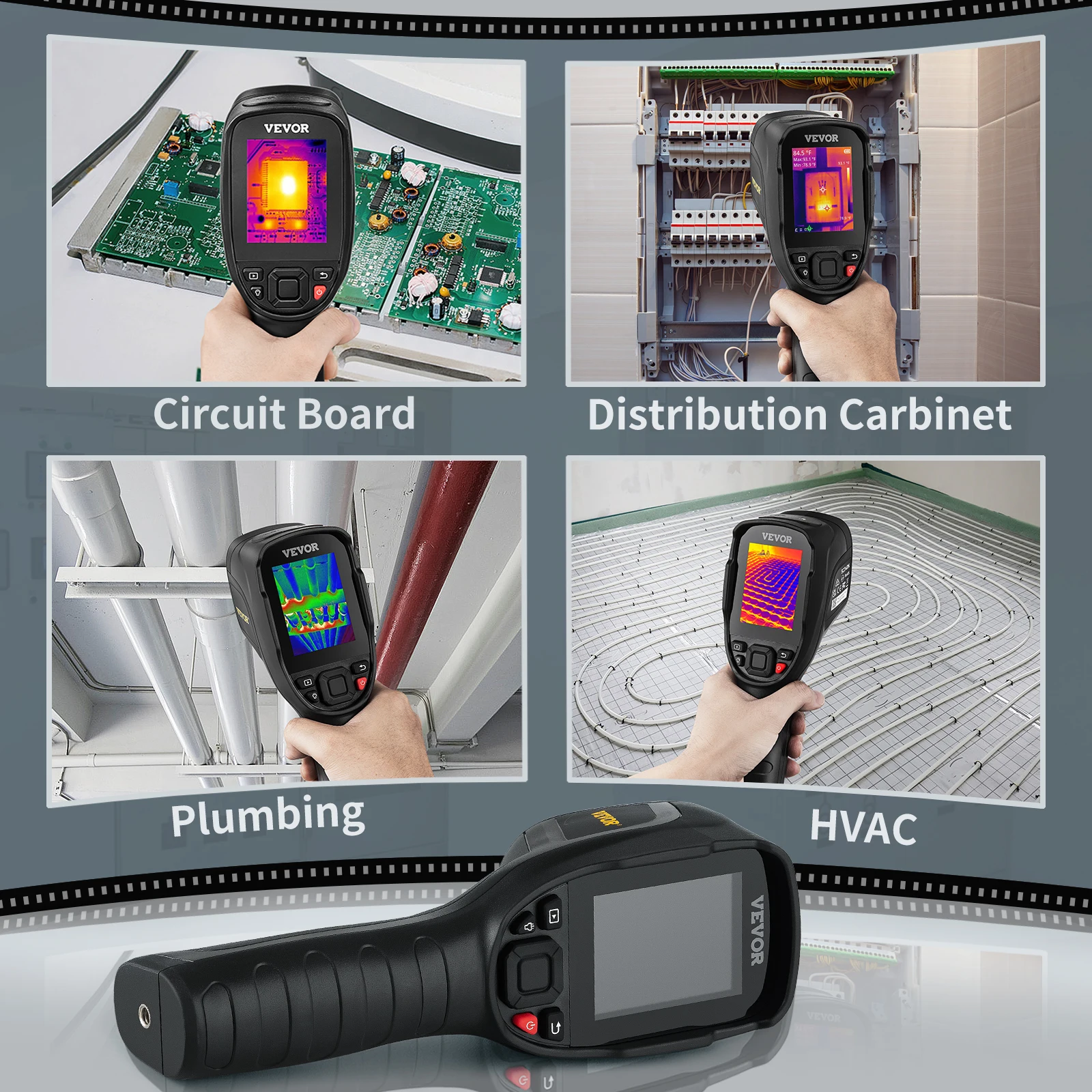SucceBuy Thermal Imaging Camera 240x180/384 x 288IR High Resolution Professional Infrared Thermal Imager for Repair Pipeline Detection PCB