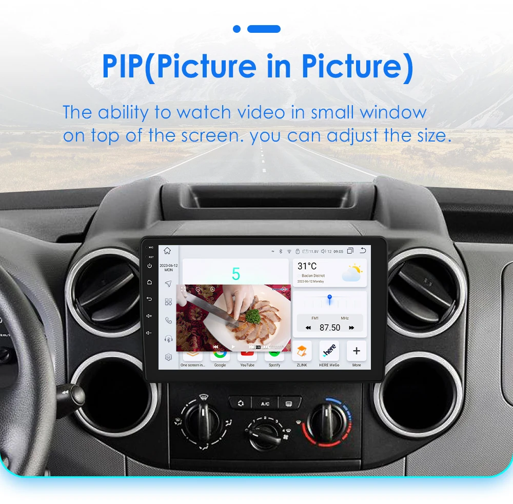 OSSURET CarPlay Android Car Radio For Citroen Berlingo B9 Peugeot Partner 2008 -2019 Car Multimedia Player GPS 2din 4G autoradio