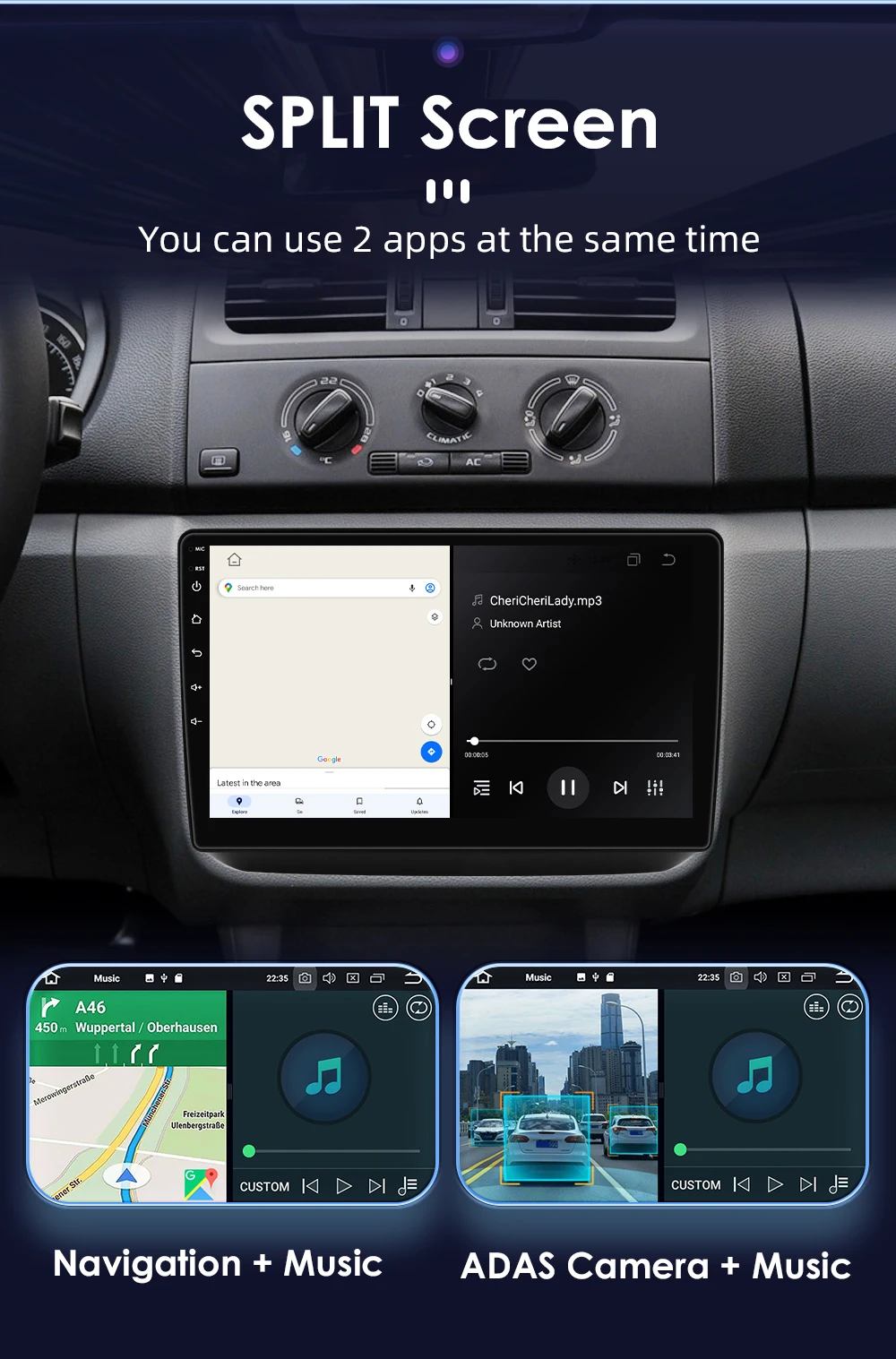 OSSURET CarPlay Android Car Radio For Skoda Fabia 2 2007-2014 Car Multimedia Player Navi GPS 2din 4G-LET autoradio RDS 7862
