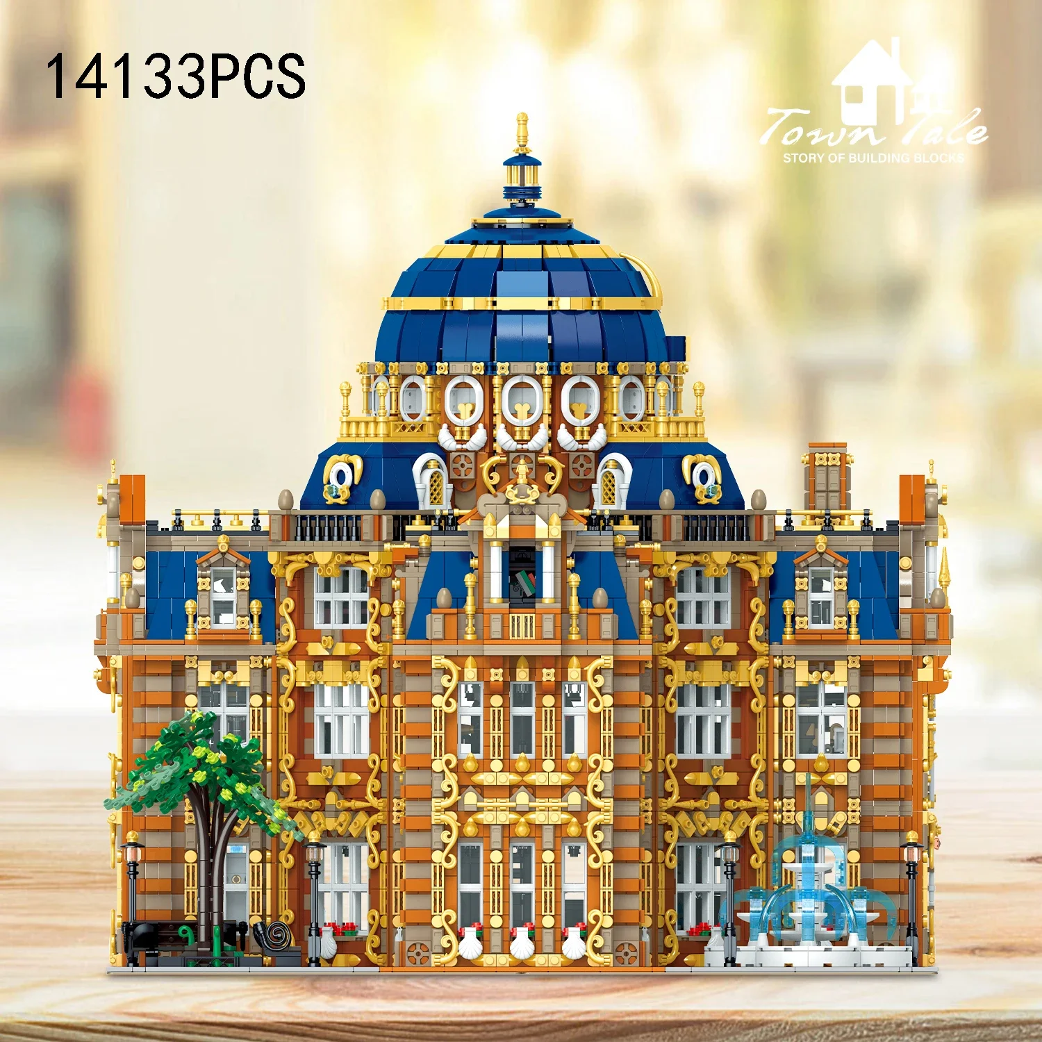 14133PCS Royal Planetarium Building Blocks Creative City Street View Castle Model High Difficulty Assembly Bricks Toys For Kids
