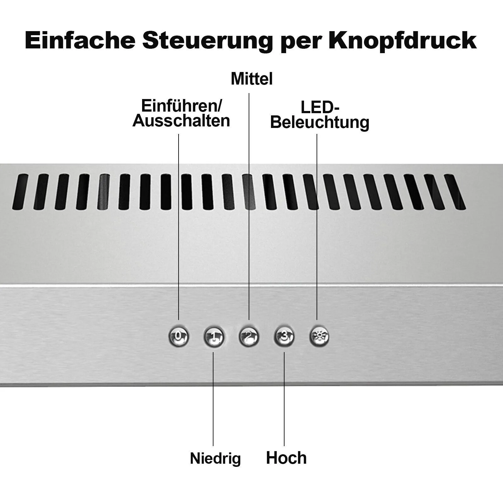 TopStrong 60cm Under-Cabinet Exhaust Air Recirculating LED Extractor Hood TF2360A3-AC-12