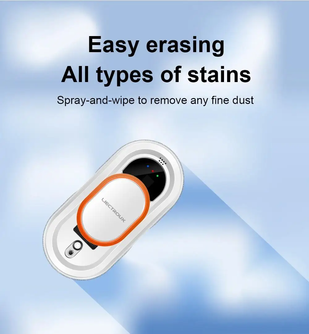 Liectroux HCR-09 Window Cleaning Robot,Robot Vacuum Cleaner for Window,Robot Window Cleaner,Electric Glass Wiper,Floor Mop Robot