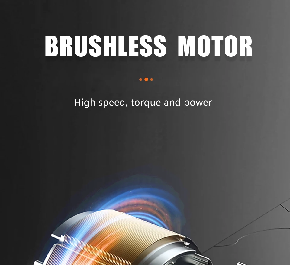 Kamolee 588Nm Cordless Electric Impact Brushless Wrench 5 Speed Screwdriver Power Tool 1/4" with 3 LED Light for Makita Battery