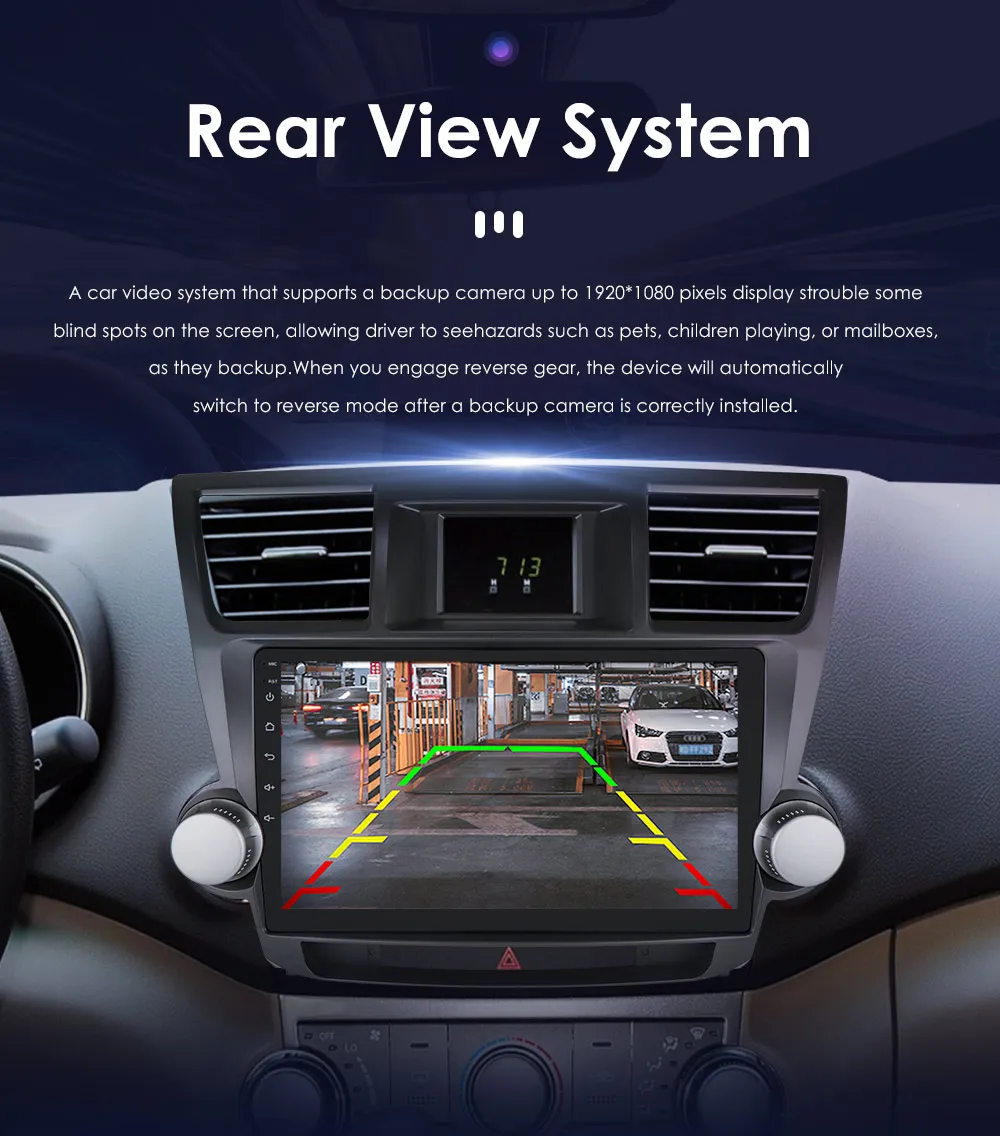 Wireless CarPlay Android Auto Car Radio For Toyota Highlander 2007-2013 Car Multimedia Player GPS Wifi 4G 2din autoradio RDS