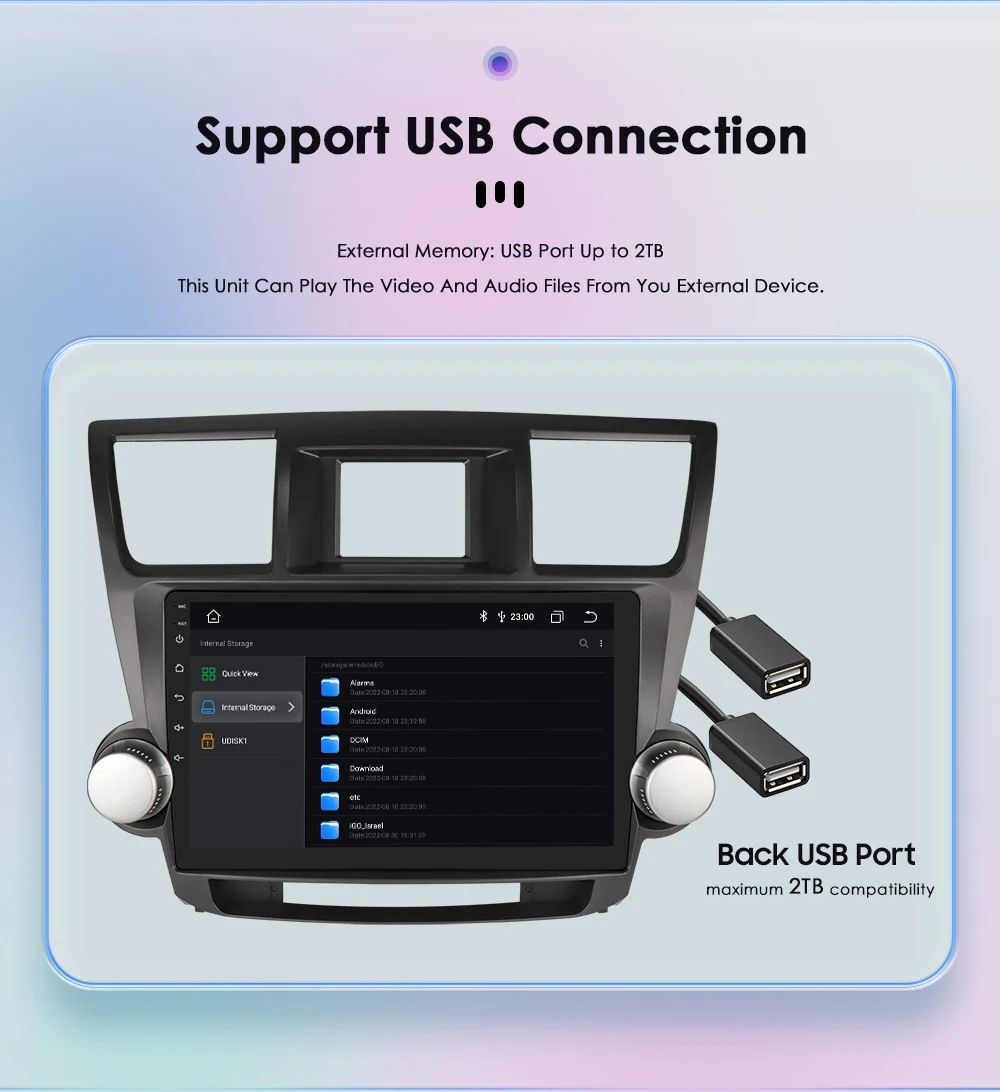 Wireless CarPlay Android Auto Car Radio For Toyota Highlander 2007-2013 Car Multimedia Player GPS Wifi 4G 2din autoradio RDS