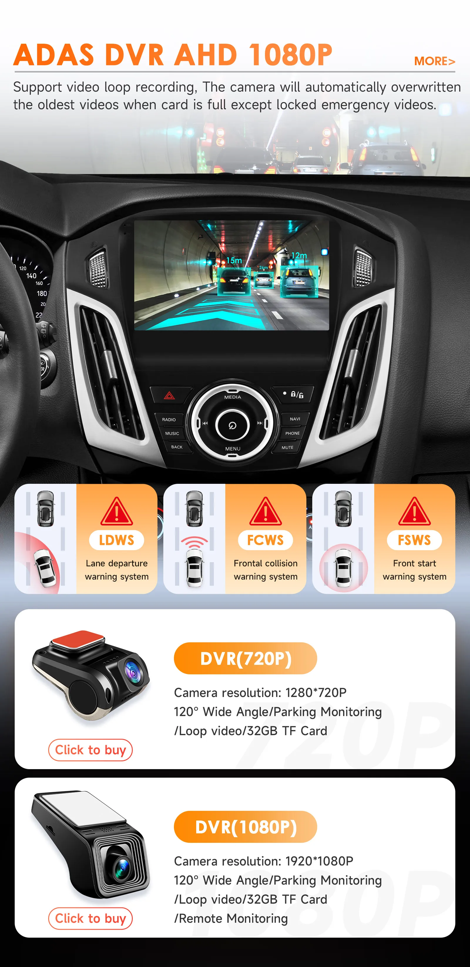 Hizpo 9inch 2Din CarPlay Android Auto Car Radio for Ford Focus 3 MK3 2011 - 2017 Snapdragon6115 GPS Navigation RDS DSP 4G BT SWC 360°CAM