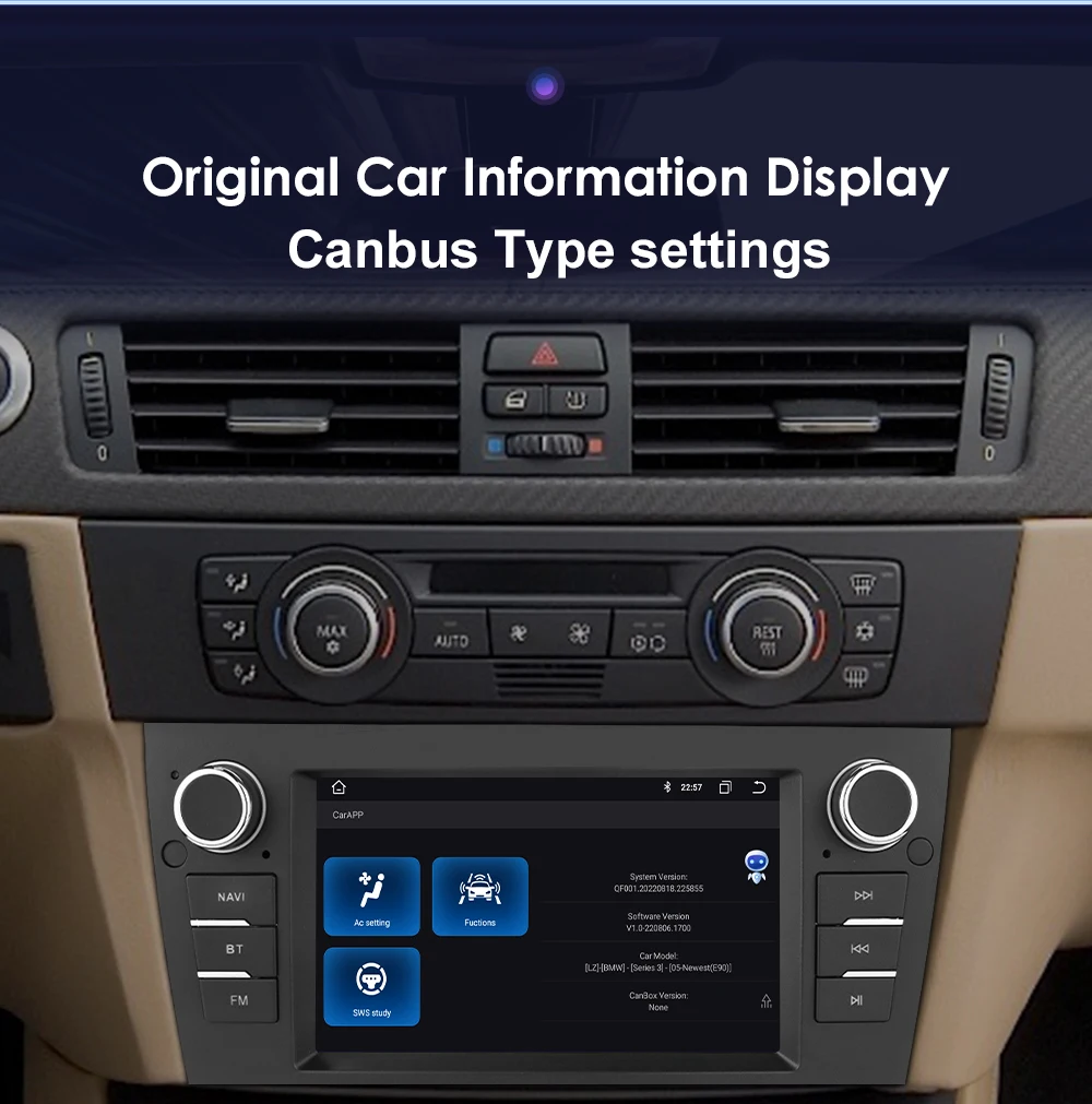Android Car Multimedia Player For BMW 3 Series E90 E91 E92 E93 2006-2012 Navigation GPS Stereo 4G-LET autoradio Carplay