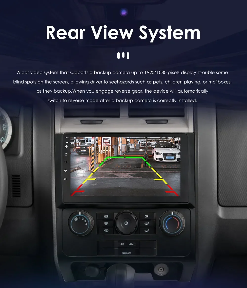 HIZPO 2Din 9inch Android Auto Car Radio for Ford Escape 2007 - 2012 Multimedia Navigation GPS 4G BT CarPlay RDS DSP SWC WiFi