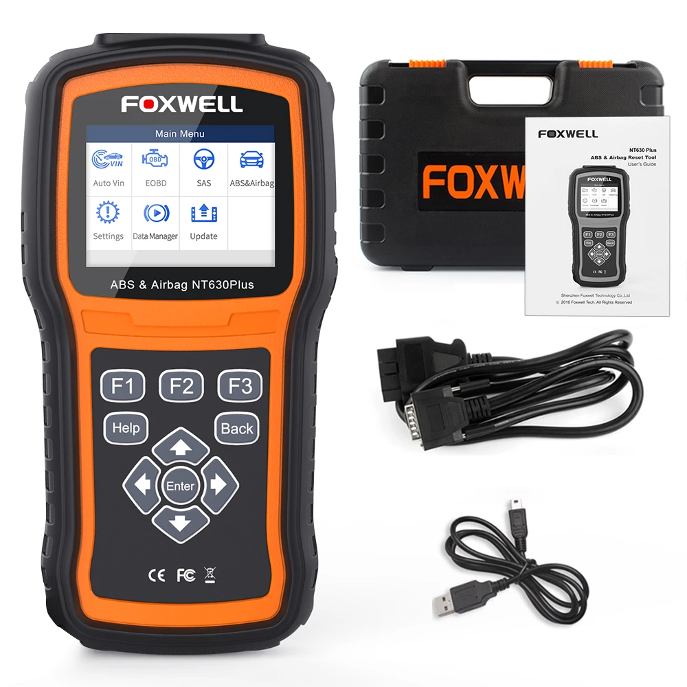 FOXWELL NT630 Plus OBD2 Diagnostic Tool Bidirectional Scanner Car ABS SAS SRS EPB OIL Reset Engine Check ODB Automotive Scanner