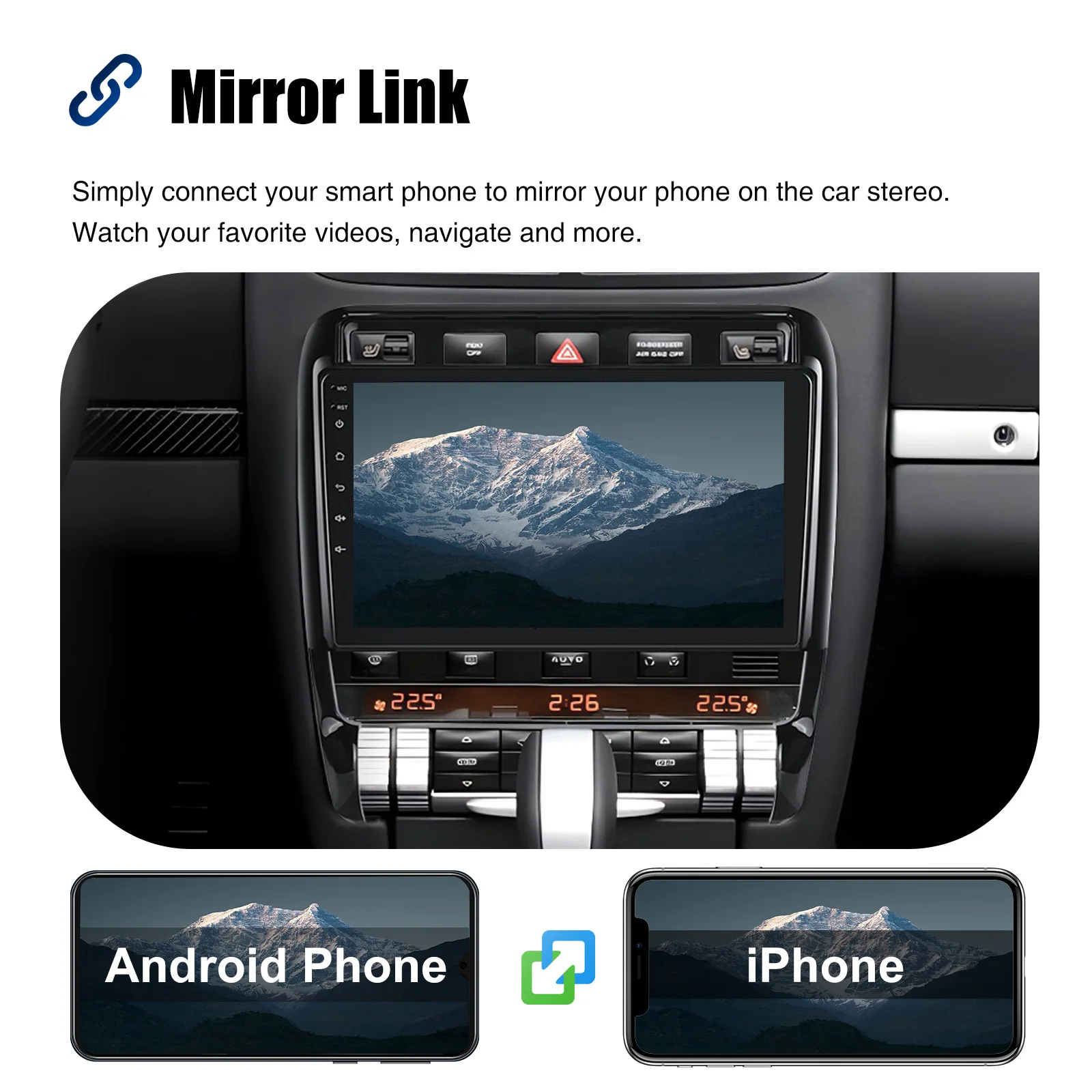 ESSGOO 9Inch Touch Screen For Porsche Cayenne 9PA 2002-2010 8 Core 4+64GB Android 13 Car Radio CarPlay GPS Navigation WiFi FM BT
