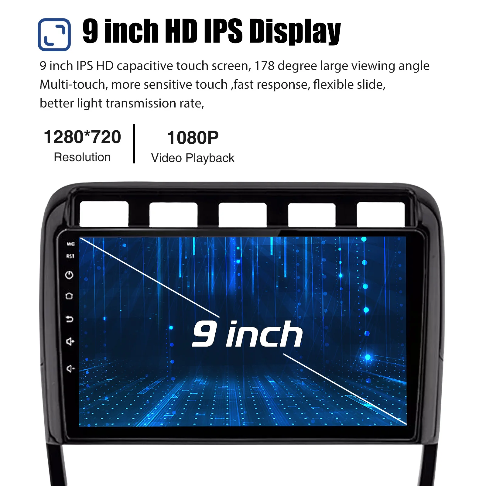 ESSGOO 9Inch Touch Screen For Porsche Cayenne 9PA 2002-2010 8 Core 4+64GB Android 13 Car Radio CarPlay GPS Navigation WiFi FM BT