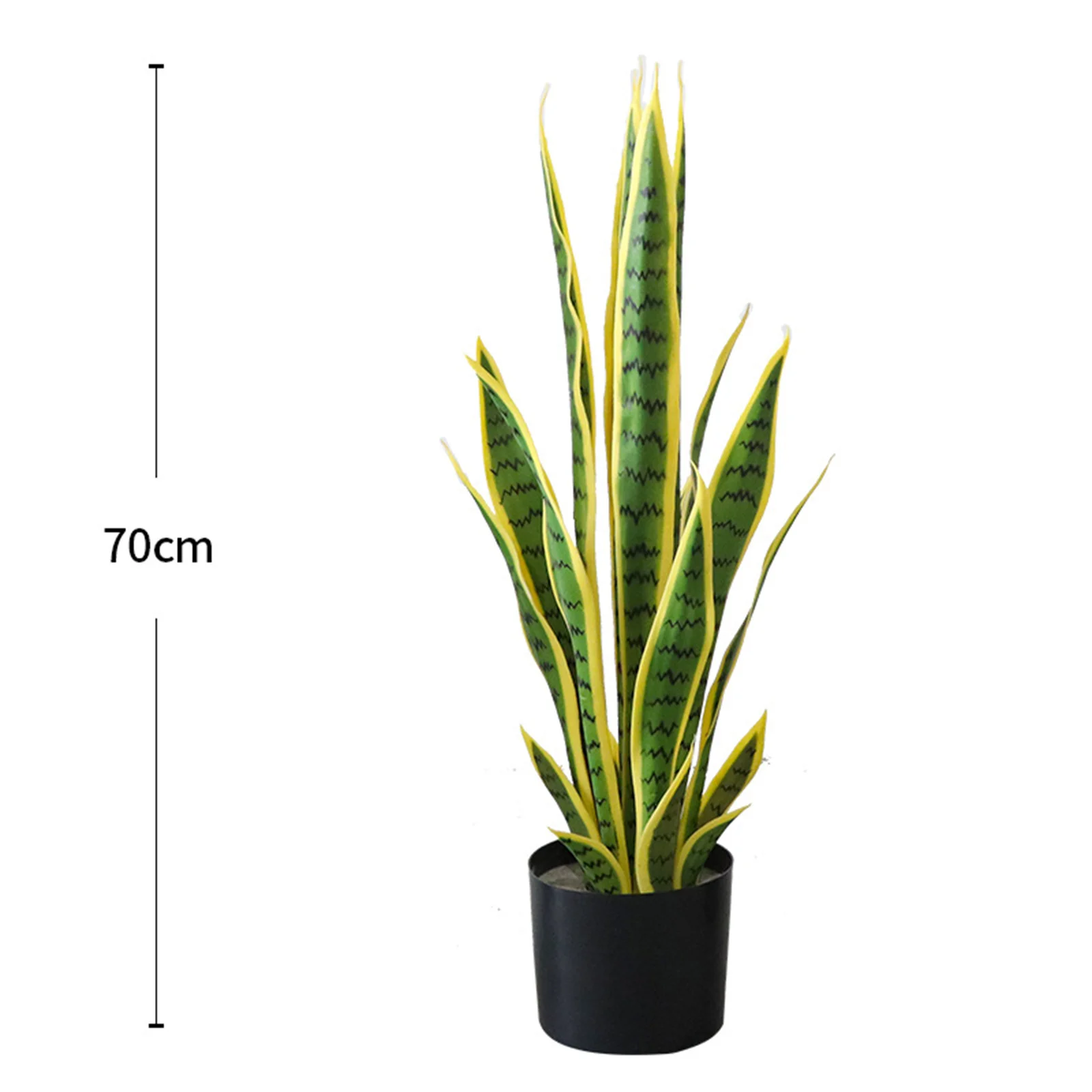 Artificial Snake Plant, Potted Artificial Snake Plant With Pot, Tropical Fake Plants For House Living Room Home Office Outside