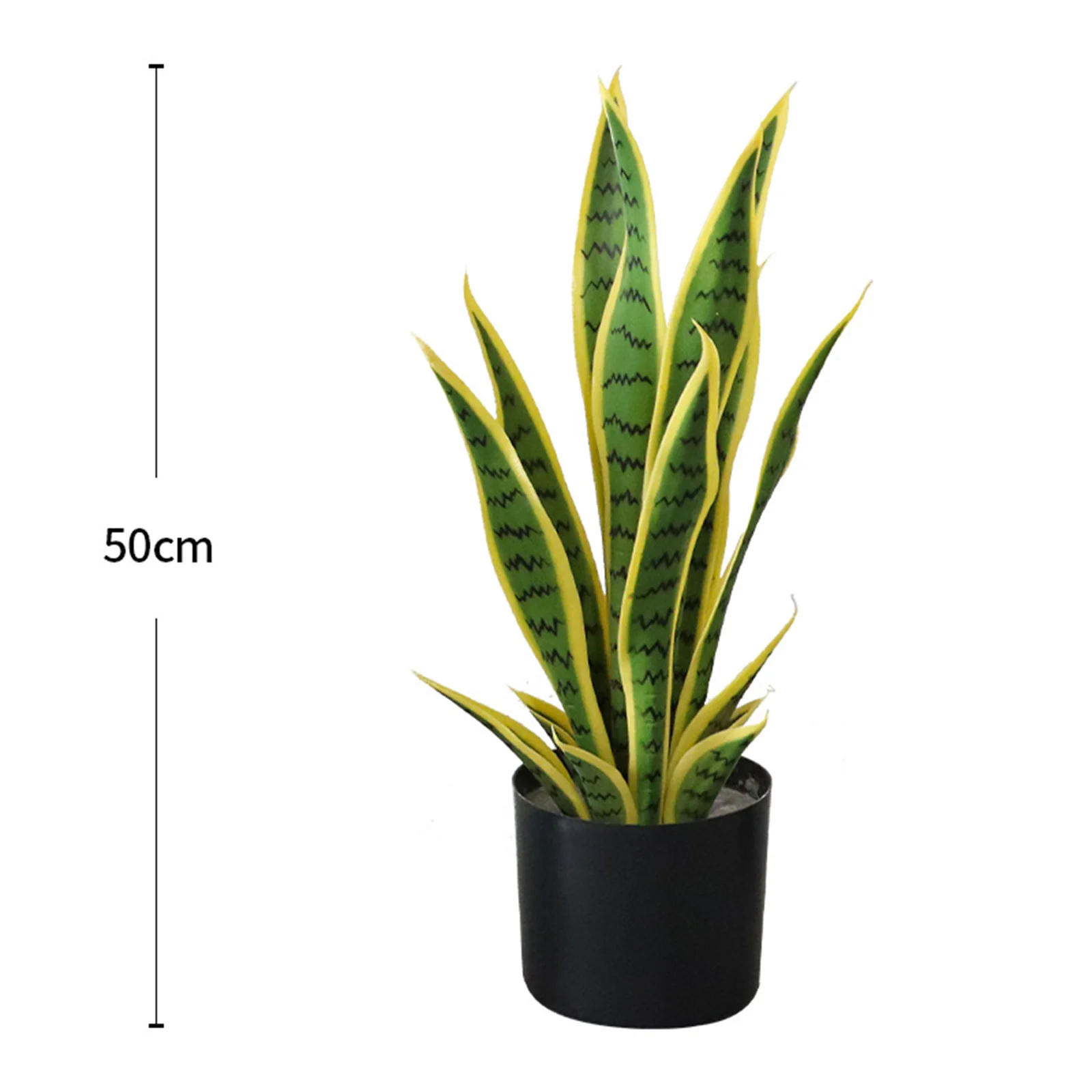 Artificial Snake Plant, Potted Artificial Snake Plant With Pot, Tropical Fake Plants For House Living Room Home Office Outside