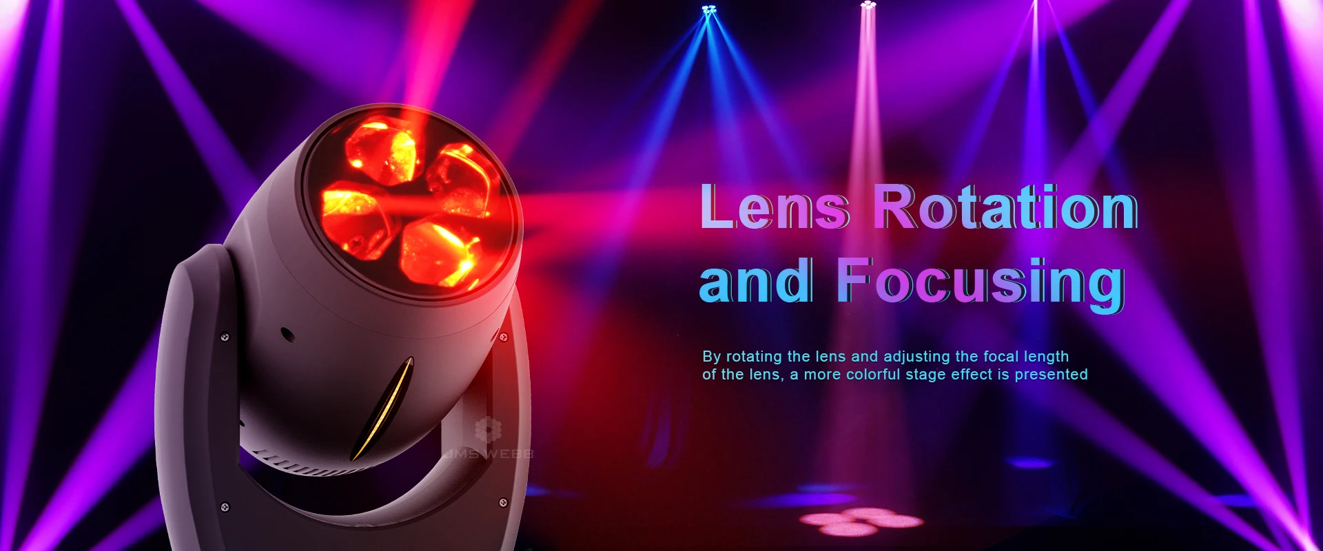 2PCS JMS WEDD 4x40w RGBW 4in1 LED Moving Head Wash Beam Zoom Bee Eyes Light For DJ Disco Wedding Party Stage Lights Effect