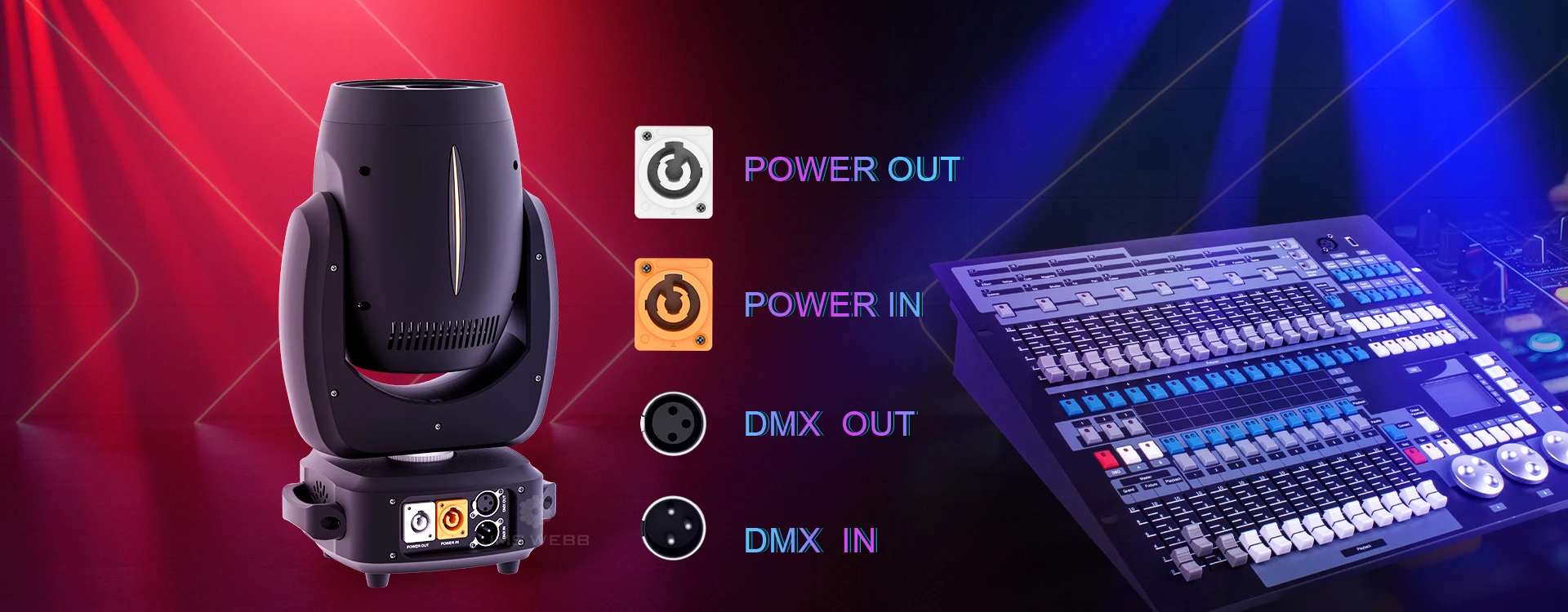 2PCS JMS WEDD 4x40w RGBW 4in1 LED Moving Head Wash Beam Zoom Bee Eyes Light For DJ Disco Wedding Party Stage Lights Effect