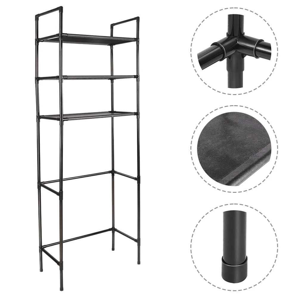 Storage Shelf for Bathroom Space Saver Over Toilet Rack Storage Organizer Rack Floor-to-ceiling Bathroom Rack Storage Accessory