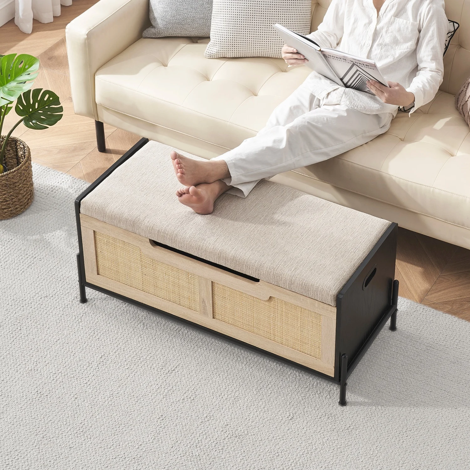 Entryway Bench with Storage Organizer Coffee Table with Storage Chest Trunk Entryway Cabinet Storage Bench for Bedroom