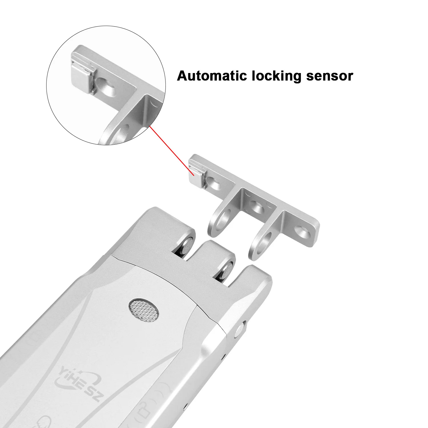YiHESZ 433Mhz Remoto Control Door Lock Dual Motor Smart Lock Electronic Wireless Keyless Door Locks Touch Control Dealbolt Lock