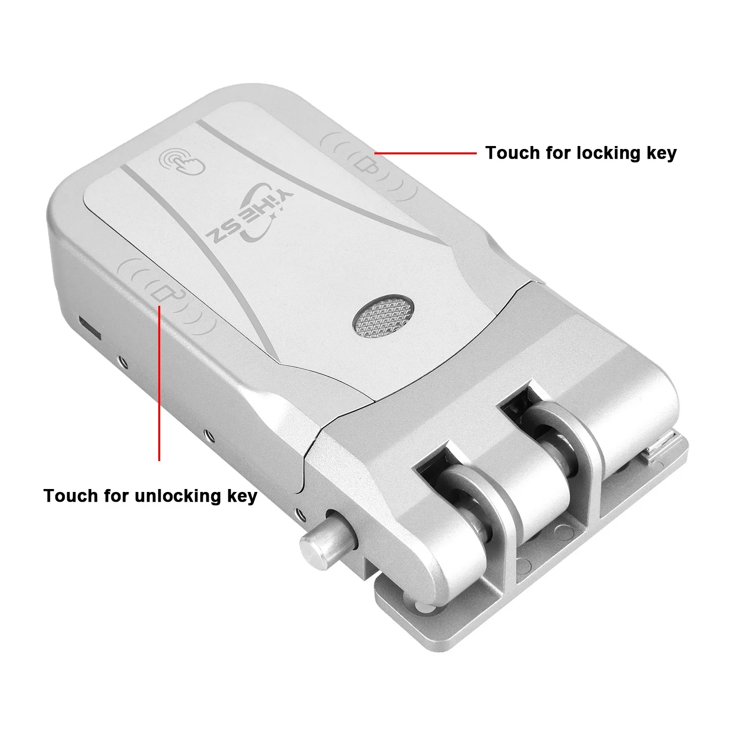 YiHESZ 433Mhz Remoto Control Door Lock Dual Motor Smart Lock Electronic Wireless Keyless Door Locks Touch Control Dealbolt Lock