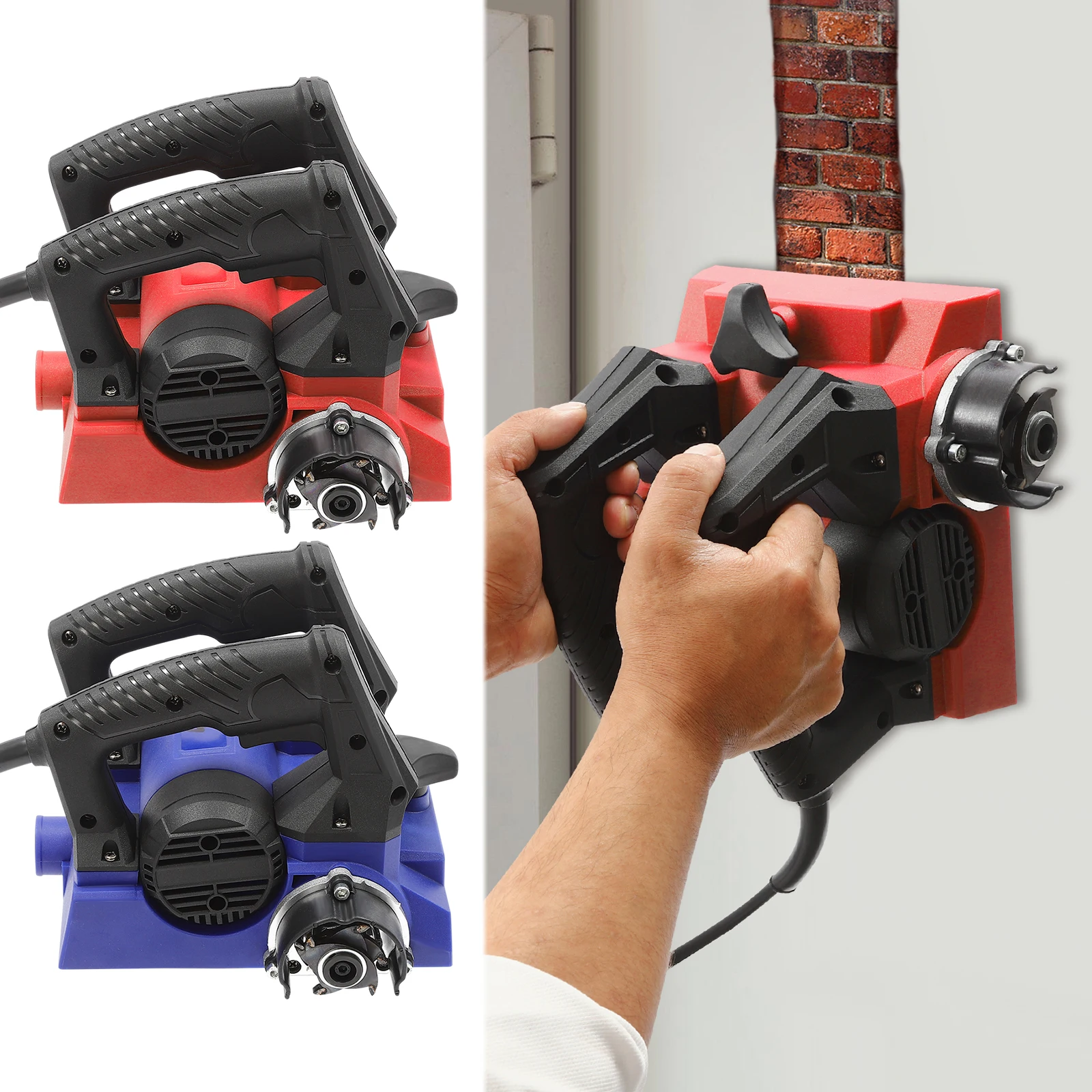 1300W Electric Wall Plane Aluminum Wall Shovel Machine Max 4000r/min Shovelling Putty Whitewash Paint Stucco Walls Paints Tools