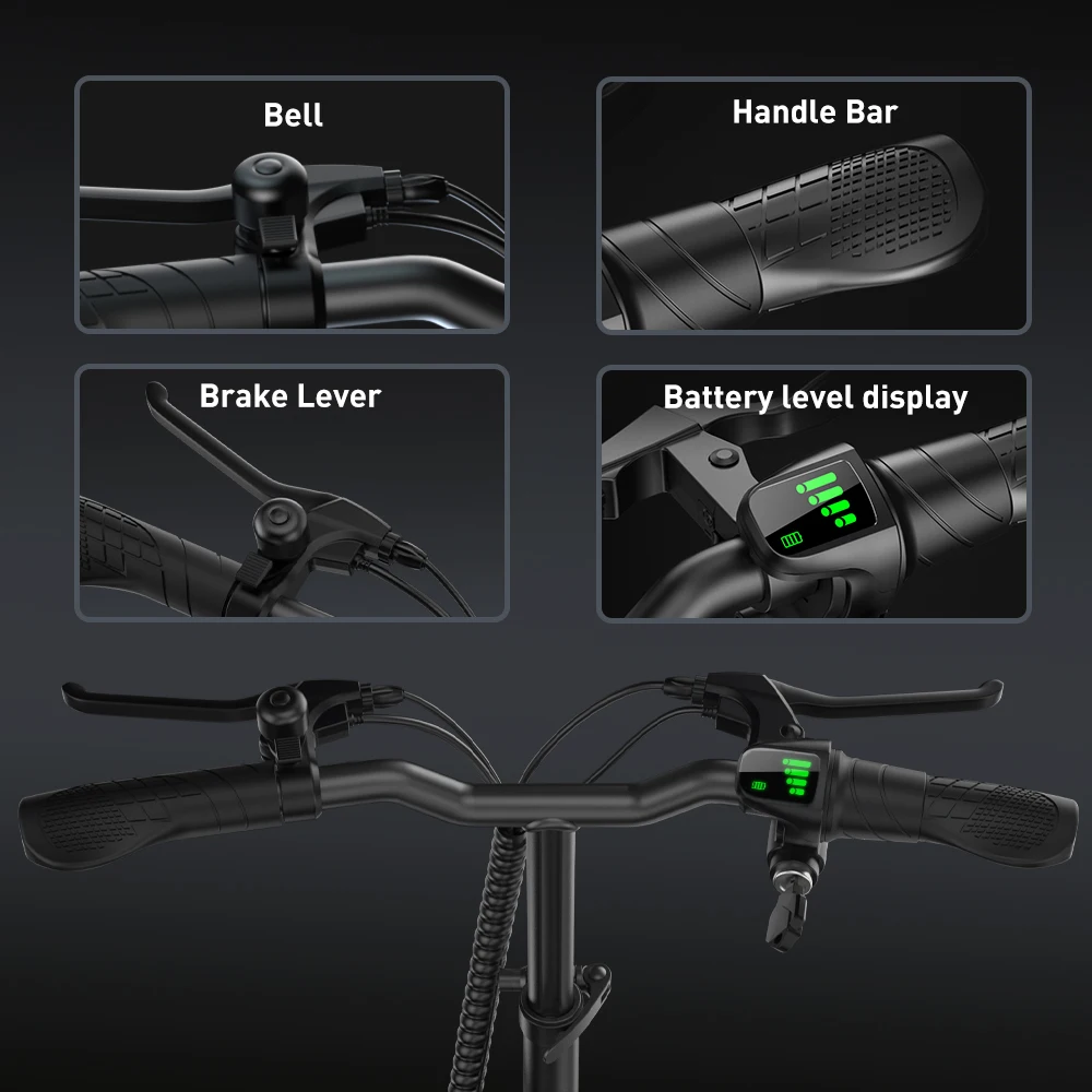 iScooter F2 10 inch Electric Scooter 7.8Ah Foldable Scooters for Adults, Maximum Range 30KM, with Seat and Basket