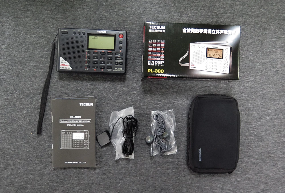 TECSUN PL-380 DSP World Band Radio FM MW SW LW Portable Digital Receiver with ETM Scan USB Rechargeable Stereo Sound Sleep Timer