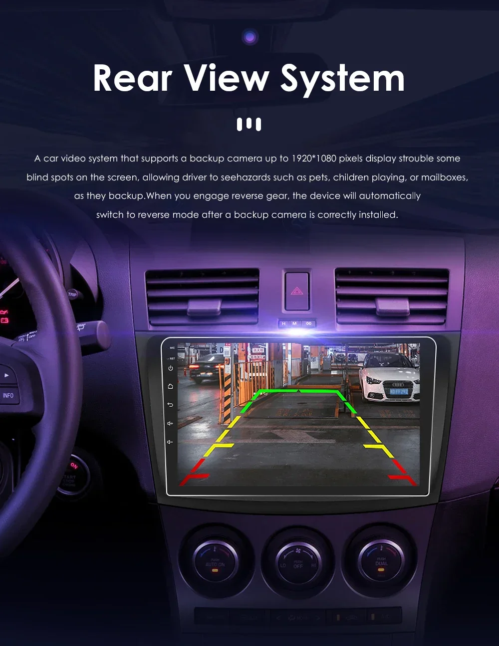 Hizpo 2Din 9inch Android14 Car Radio for Mazda 3 2010 - 2013 Multimedia RDS DSP GPS Navigation Auto BT 4G CarPlay 360CAM UI7862
