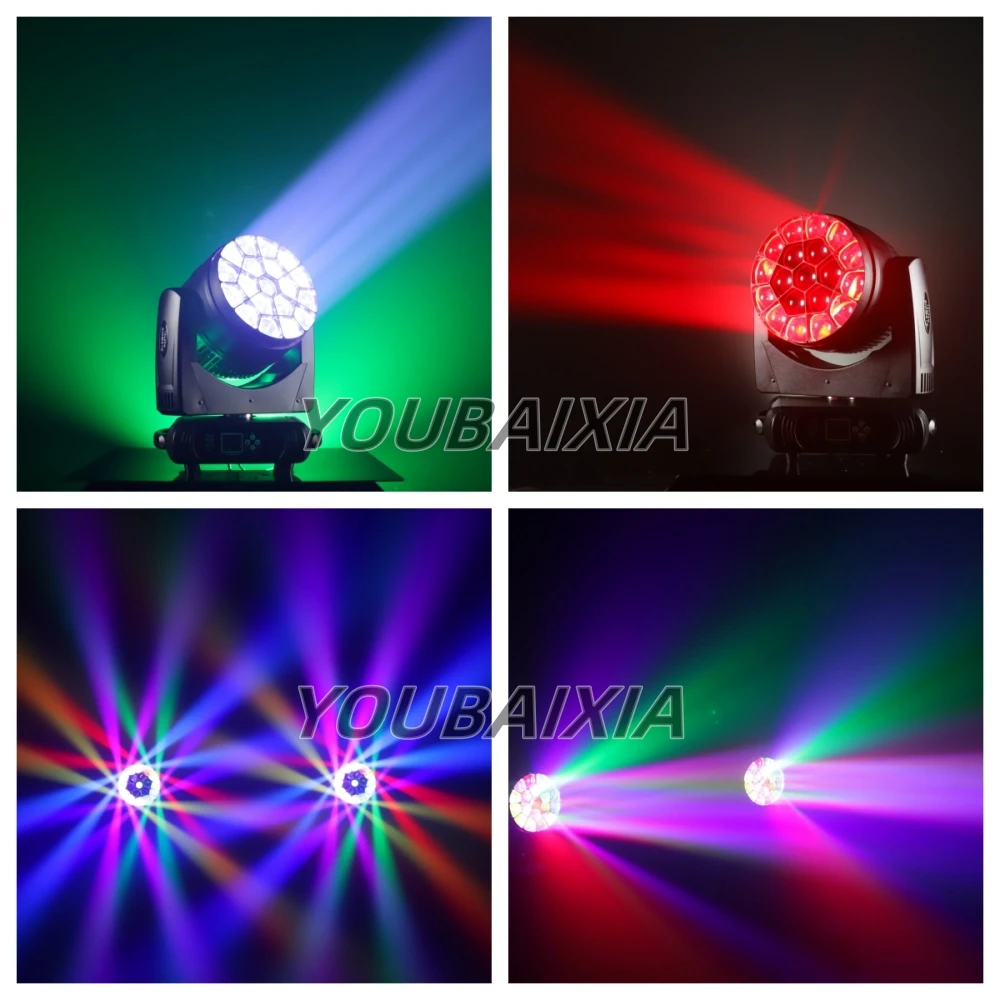 19x40W Big Bee Eyes Moving Head With Ring Beam+Wash High Power Bright Light For DJ Disco Wedding Party