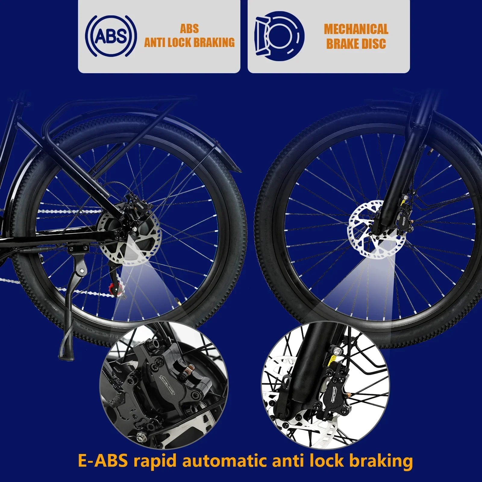 CMACEWHEEL L26 Electric Bike 26" Ebike 48V 17Ah Adults Men Women Electric Mountain Bike, 7 Speed, Torque 70 N·m, Stock EU