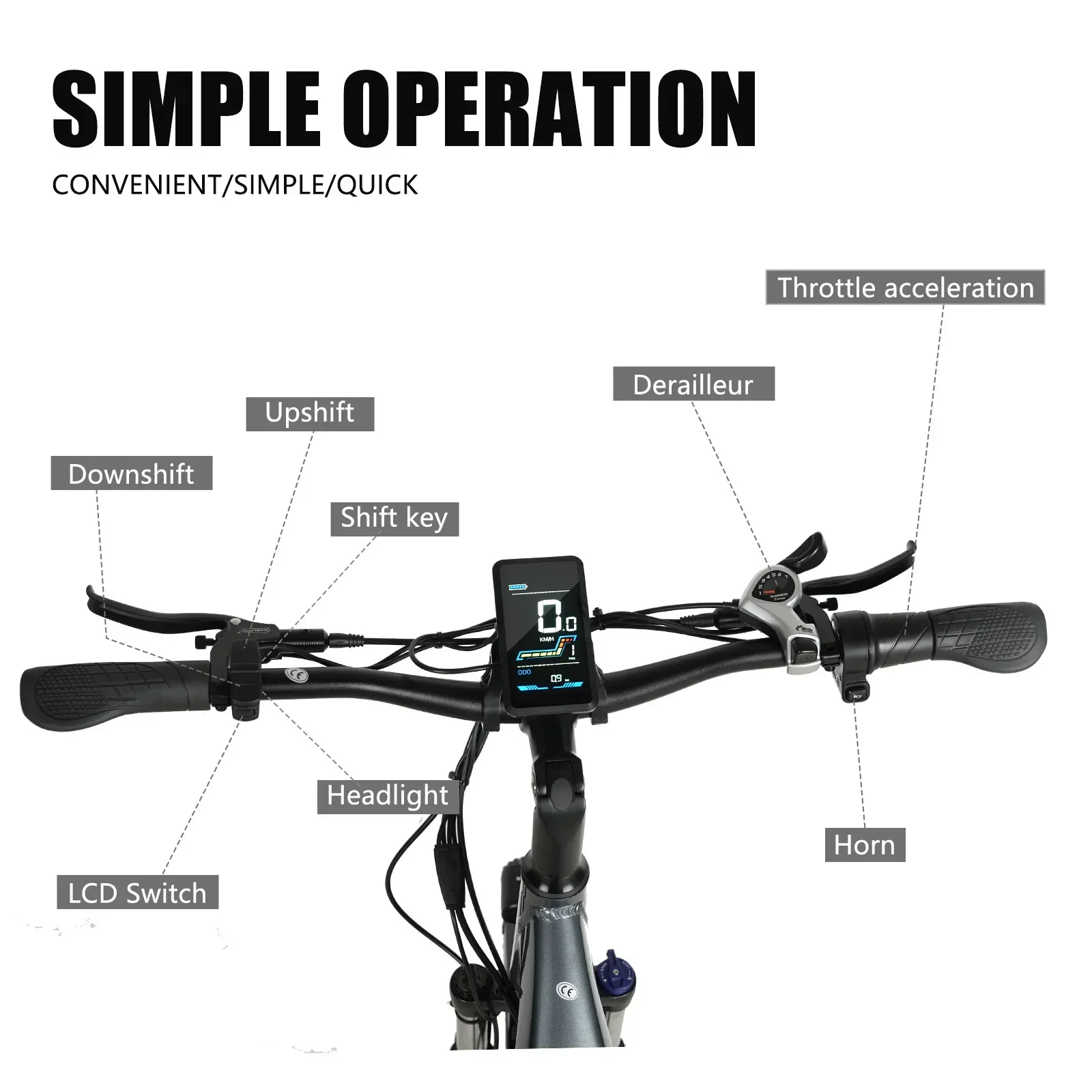 CMACEWHEEL L26 Electric Bike 26" Ebike 48V 17Ah Adults Men Women Electric Mountain Bike, 7 Speed, Torque 70 N·m, Stock EU